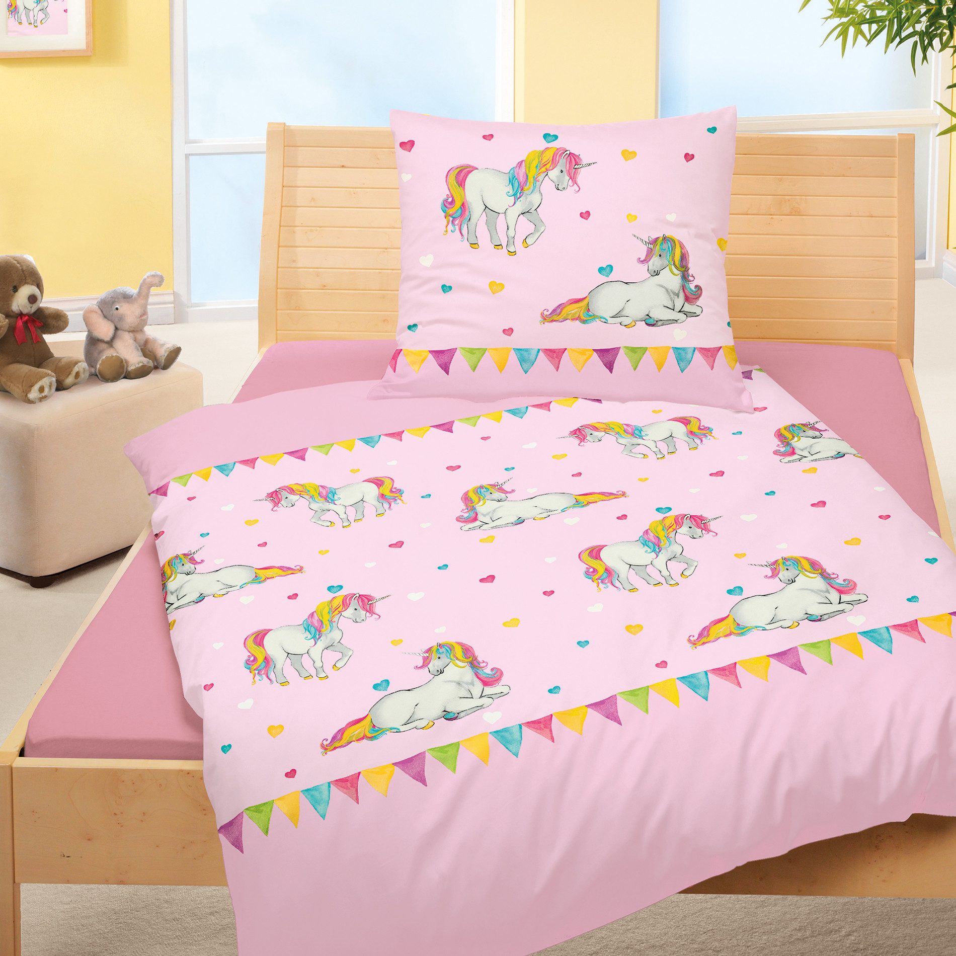 BIERBAUM Kinderbettwäsche JACK by Bierbaum Kinder Biber Bettwäsche 2 tg 135x200cm versch. Motive, Biber, 2 teilig, supersüßes Kinderdesign, 100% Baumwolle, besonders atmungsaktiv
