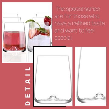 LAV Cocktailglas Terra Trinkgläser: 6er Set 475cc, Ideal für den Alltag, Glas