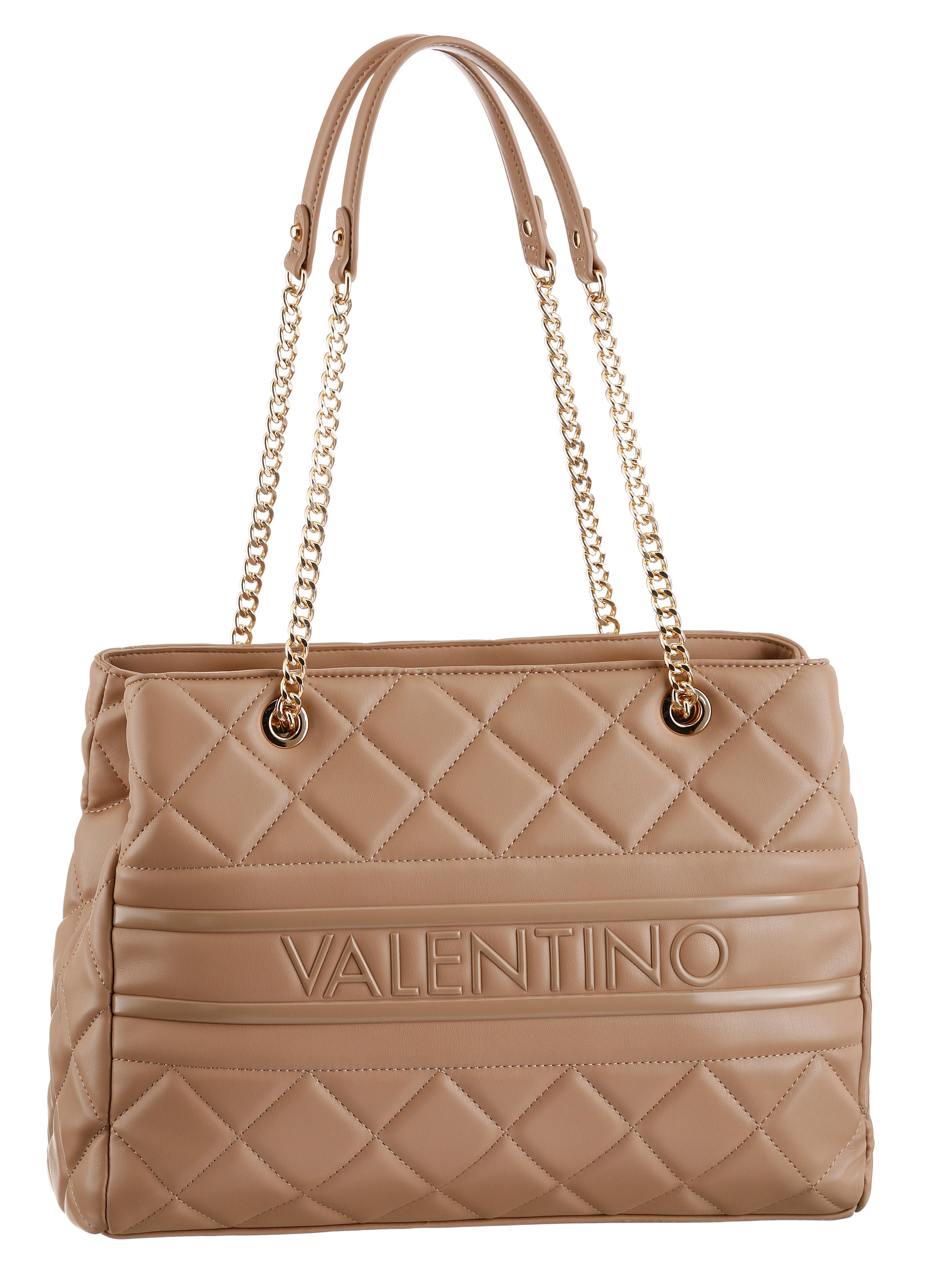 VALENTINO BAGS Shopper ADA, mit goldfarbenen Kettendetails und Ziersteppung