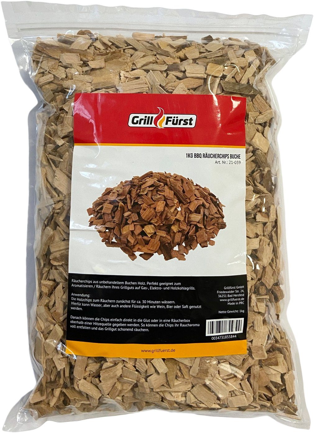 Grillfürst Räucherbox Grillfürst Räucherchips Buche - 1 kg