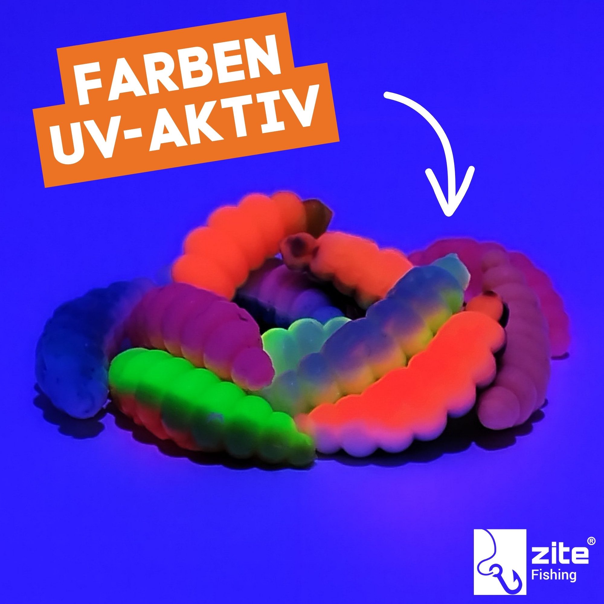 Zite Kunstköder 12x Mighty Mag auftreibend Knoblauch/Käse 2,8cm Bienenmade