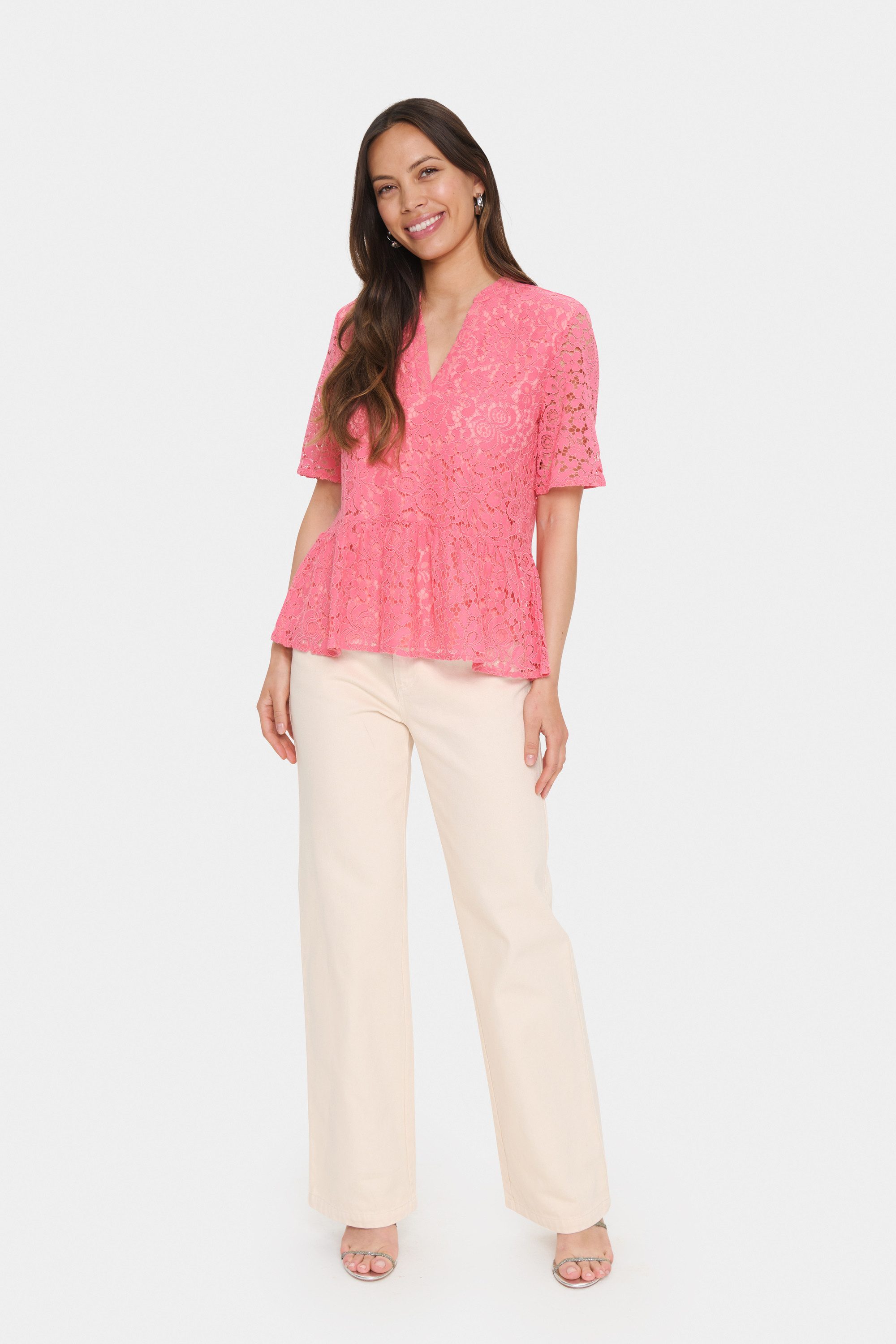 Saint Tropez Kurzarmbluse Kurzarm-Bluse ZannaSZ günstig online kaufen