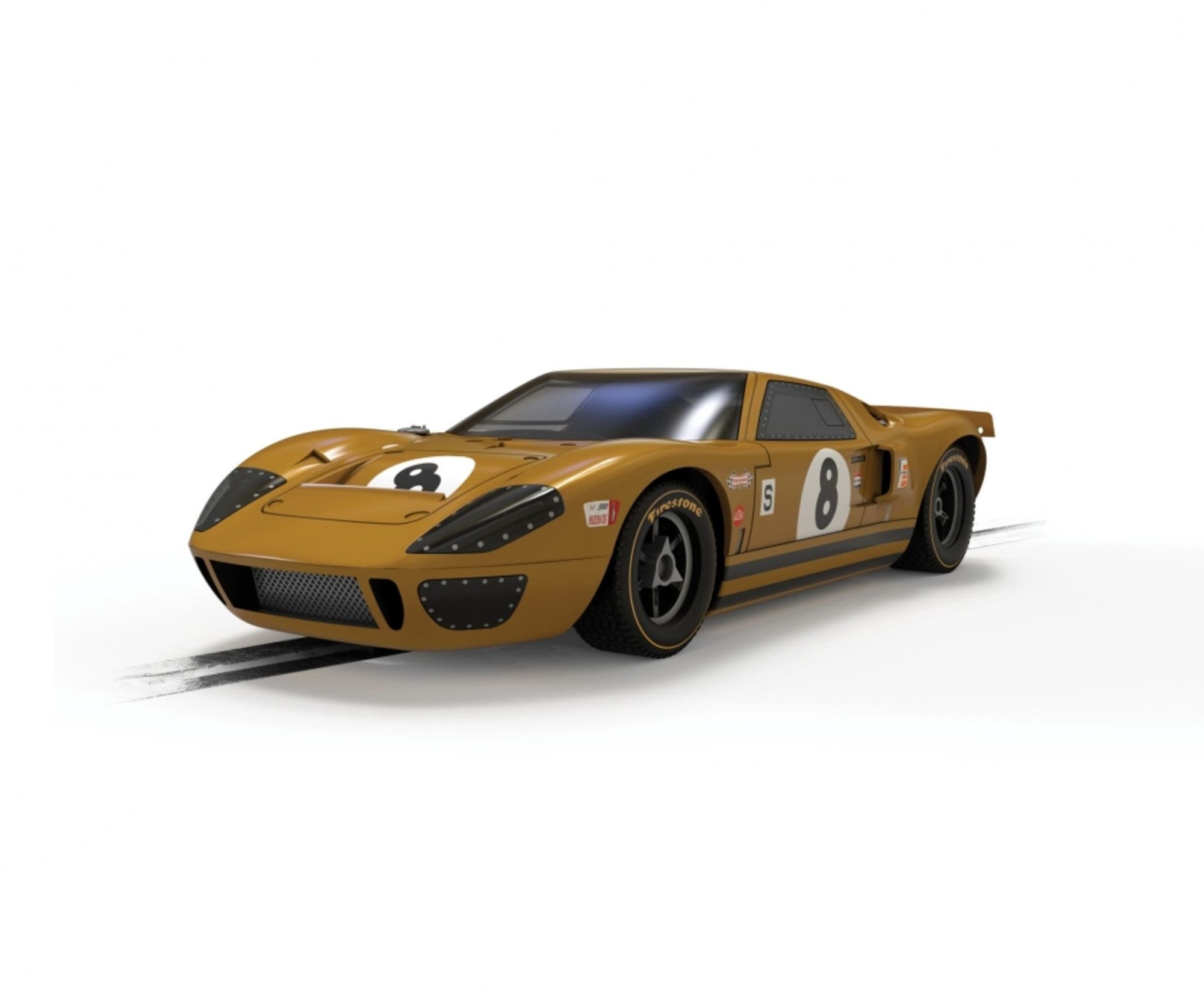 Scalextric Rennbahn-Auto Scalextric 1:32 Ford GT40 BOAC 1968 #8 D Slotcar - Rennbahnauto