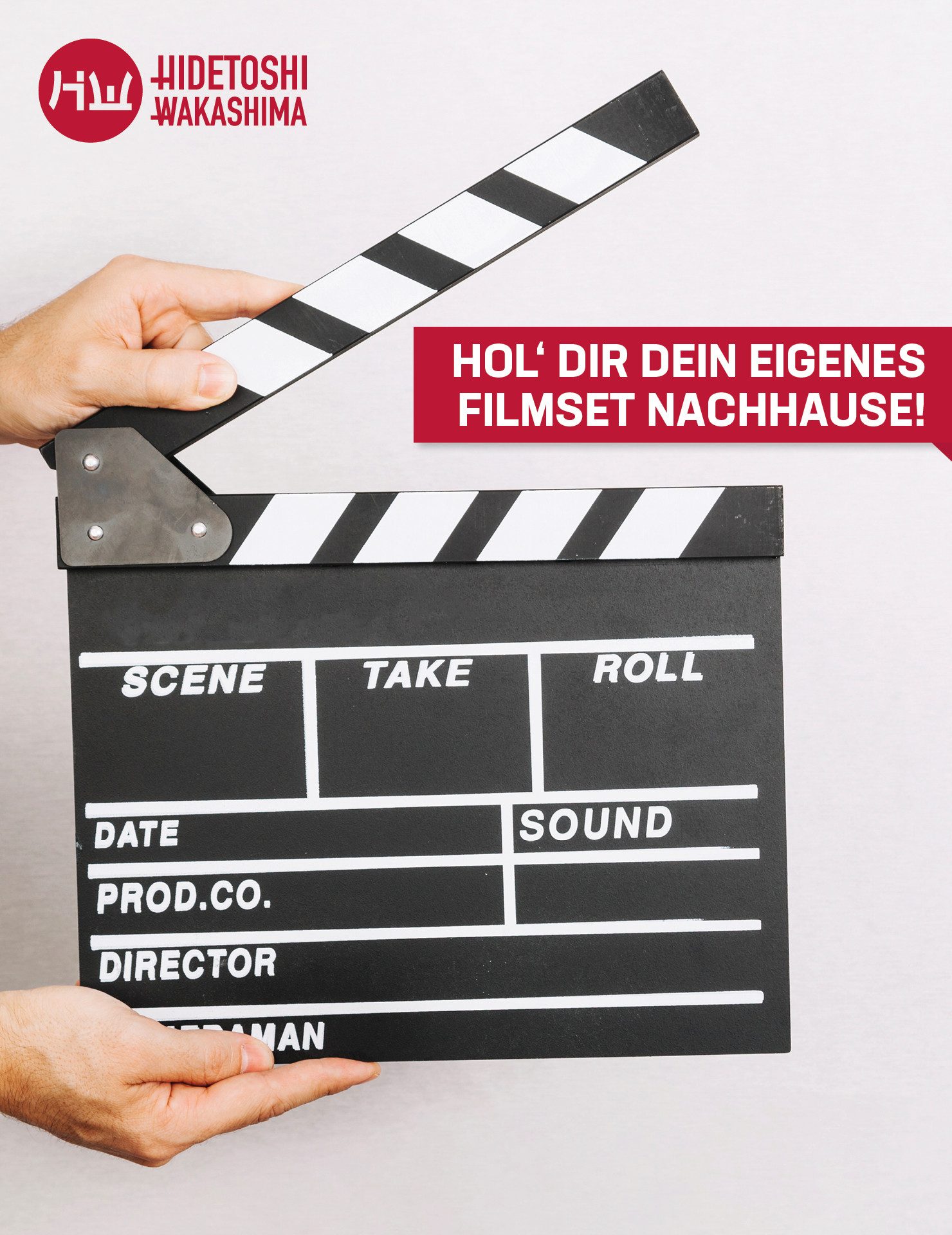HIDETOSHI WAKASHIMA Filmklappe HIDETOSHI WAKASHIMA "Tokyo Story" Filmklappe, dekorative Filmklappe im Original Look