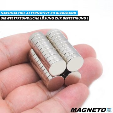 MAVURA Magnethalter MAGNETOX Neodym Magnete Mini Magnet Set Magnetscheiben, Scheibenmagnet Kühlschrank Pinnwand Kühlschrankmagnete [60x]