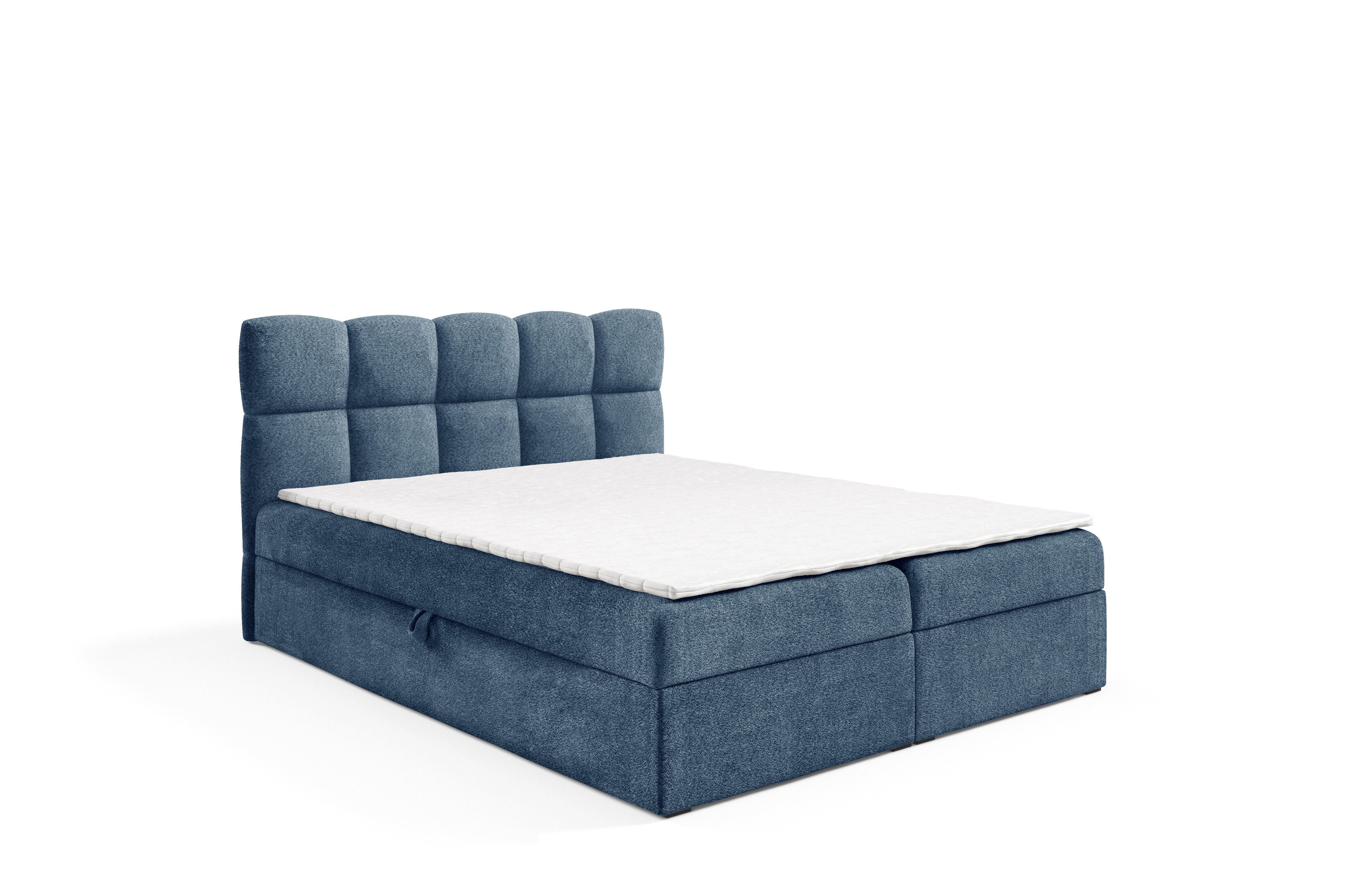 yourhouse24 Boxspringbett Negros, Doppelbett mit Bonell-Matratze günstig online kaufen