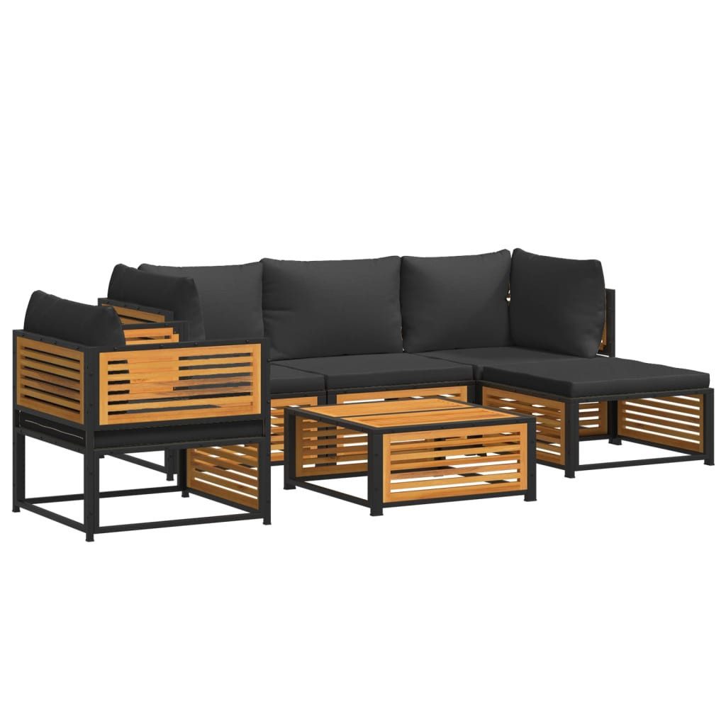 vidaXL Gartenlounge-Set 6-tlg. Garten-Sofagarnitur mit Kissen günstig online kaufen