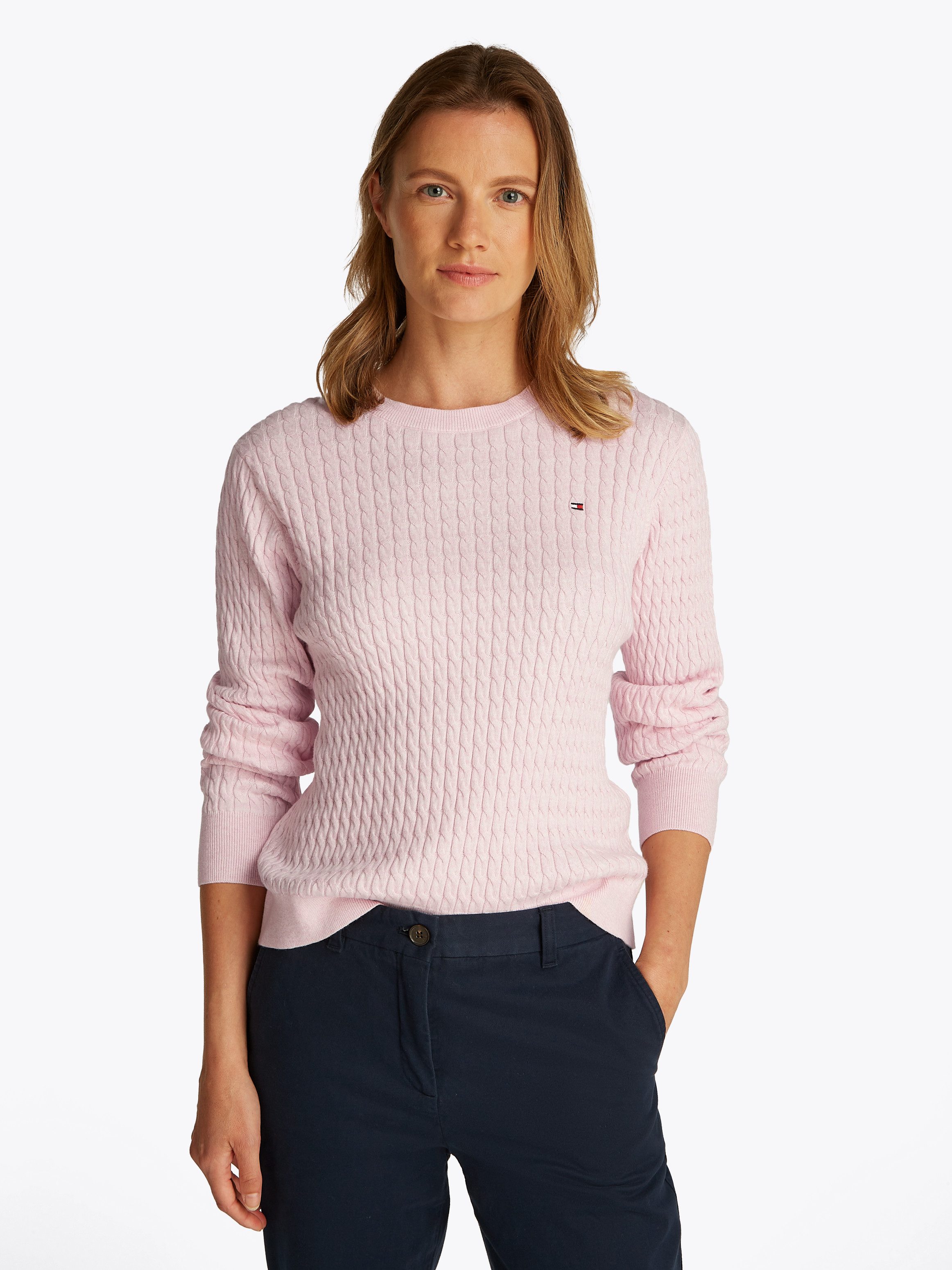 Rundhalspullover CO CABLE C-NK LS SWEATER