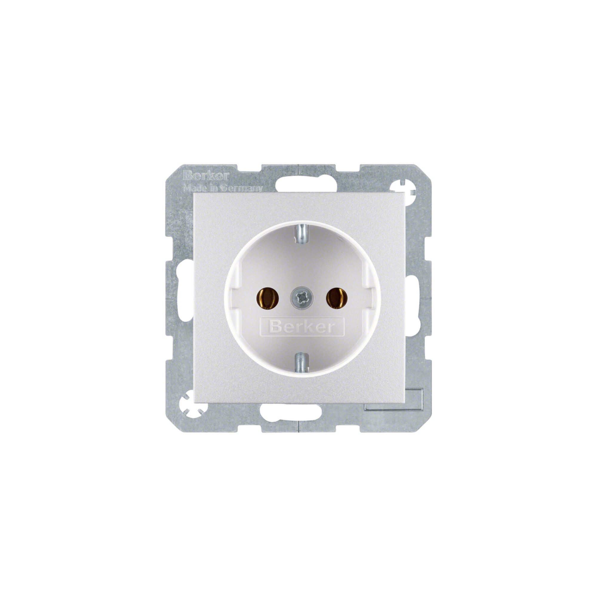 Berker Steckdose Berker Schuko-Steckd.alu matt 47431404