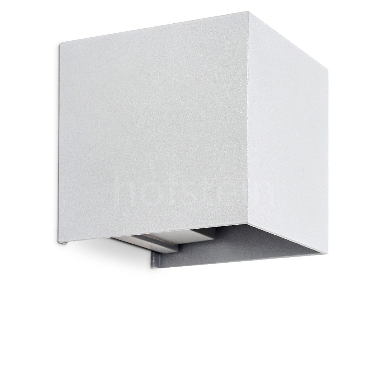 hofstein Wandleuchte Wandlampe aus Metall in Grau/Silberfarben, LED wechselbar, 3000 Kelvin, LED, austauschbarer Lichteffekt, Außenleuchte, 350 Lumen, IP 54