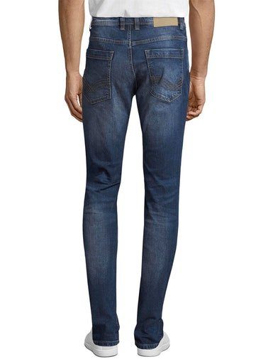 TOM TAILOR 5-Pocket-Jeans Josh mid Reißverschluss mit stone