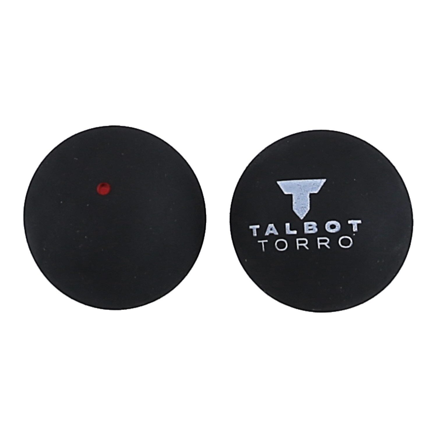 Talbot-Torro Squashball (1 roter Punkt, Speed mittel) schwarz - 1 Ball