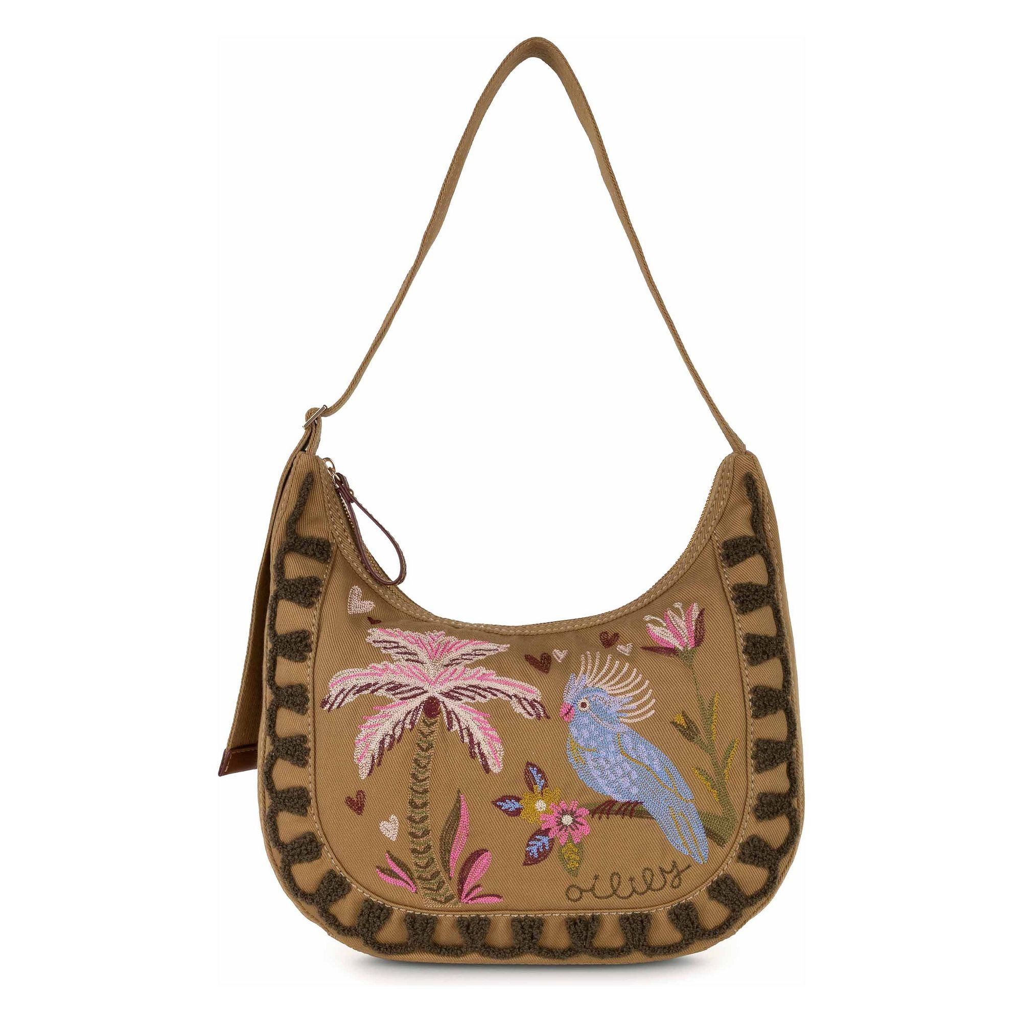 Oilily Schultertasche Embroidery, Baumwolle