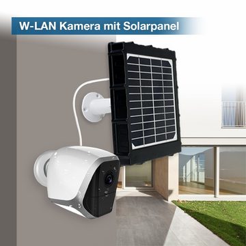LUVISION LV-G-A6 pro Überwachungskamera (Außenbereich, WLAN Solar IP Kamera Überwachungskamera mit Akku Batterie Solarpanel)