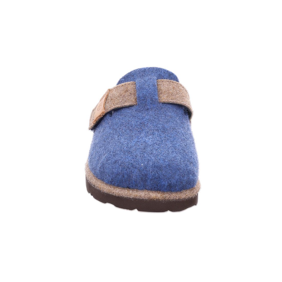 Rohde D.Meran Pantoffel Hausschuh, Filz Clog, Schlappen mit Klettriemchen