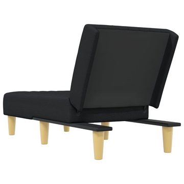 vidaXL Chaiselongue Chaiselongue Schwarz Stoff, 1 Teile