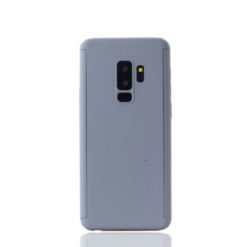 König Design Handyhülle Samsung Galaxy S9 Plus, Samsung Galaxy S9 Plus Handyhülle 360 Grad Schutz Full Cover Grau