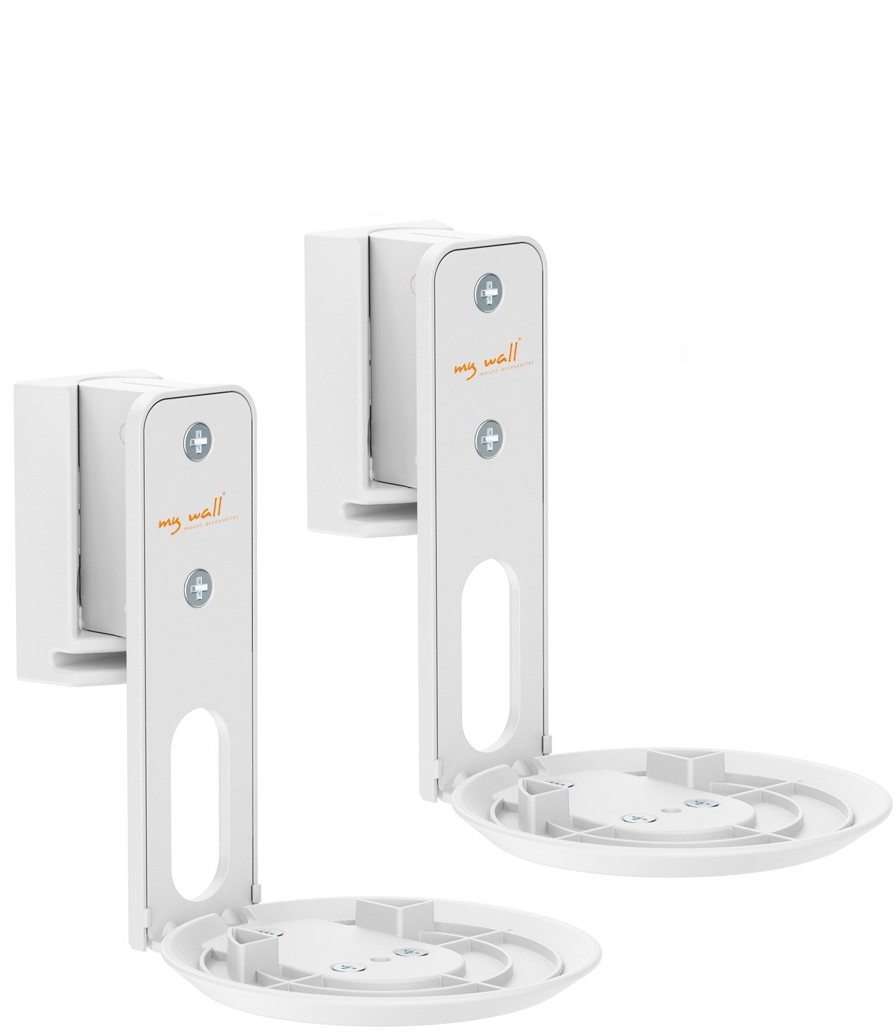 my wall Lautsprecher-Wandhalterung HS40WL, (neigbar, drehbar M5 Lautsprecheranschluss,integriertes Kabelmanagement)