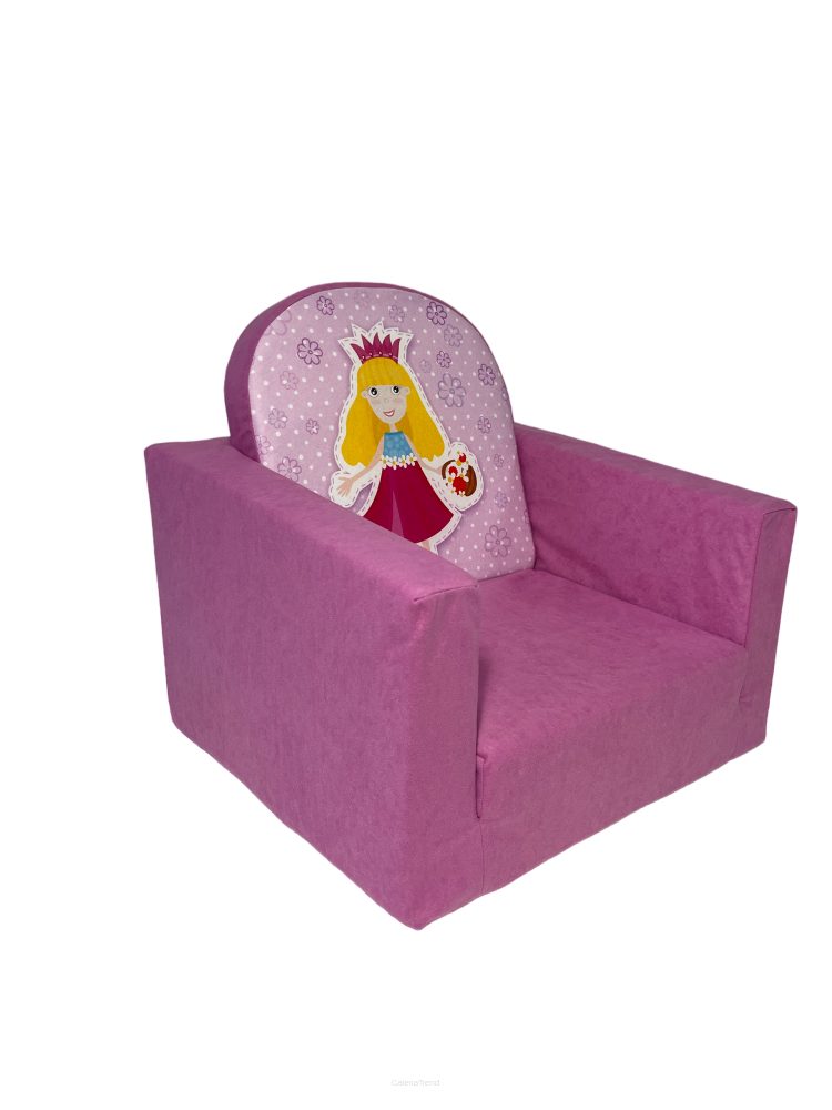 Ausklappbarer Kindersessel - FORTISLINE Kindersessel Prinzessin Pink