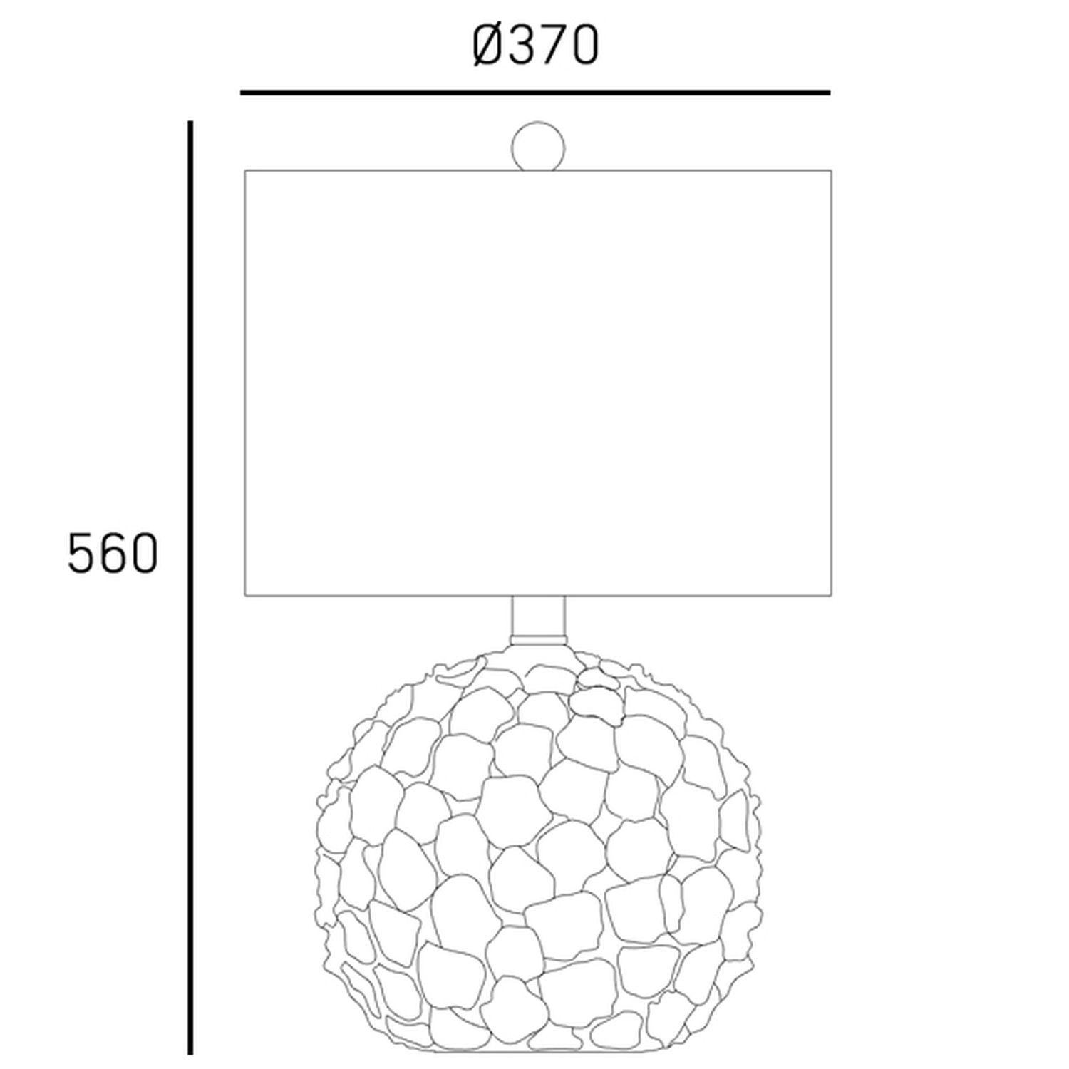 Licht-Erlebnisse Nachttischlampe MAVROS, ohne Leuchtmittel, Weiß Messing 56 cm hoch Keramik Stoff E27 Blüten Floral Modern
