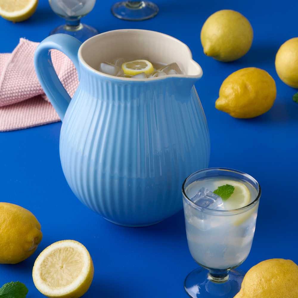 Ib Laursen Karaffe IB Laursen Kanne 2 Liter Mynte BLUE BELL Blau