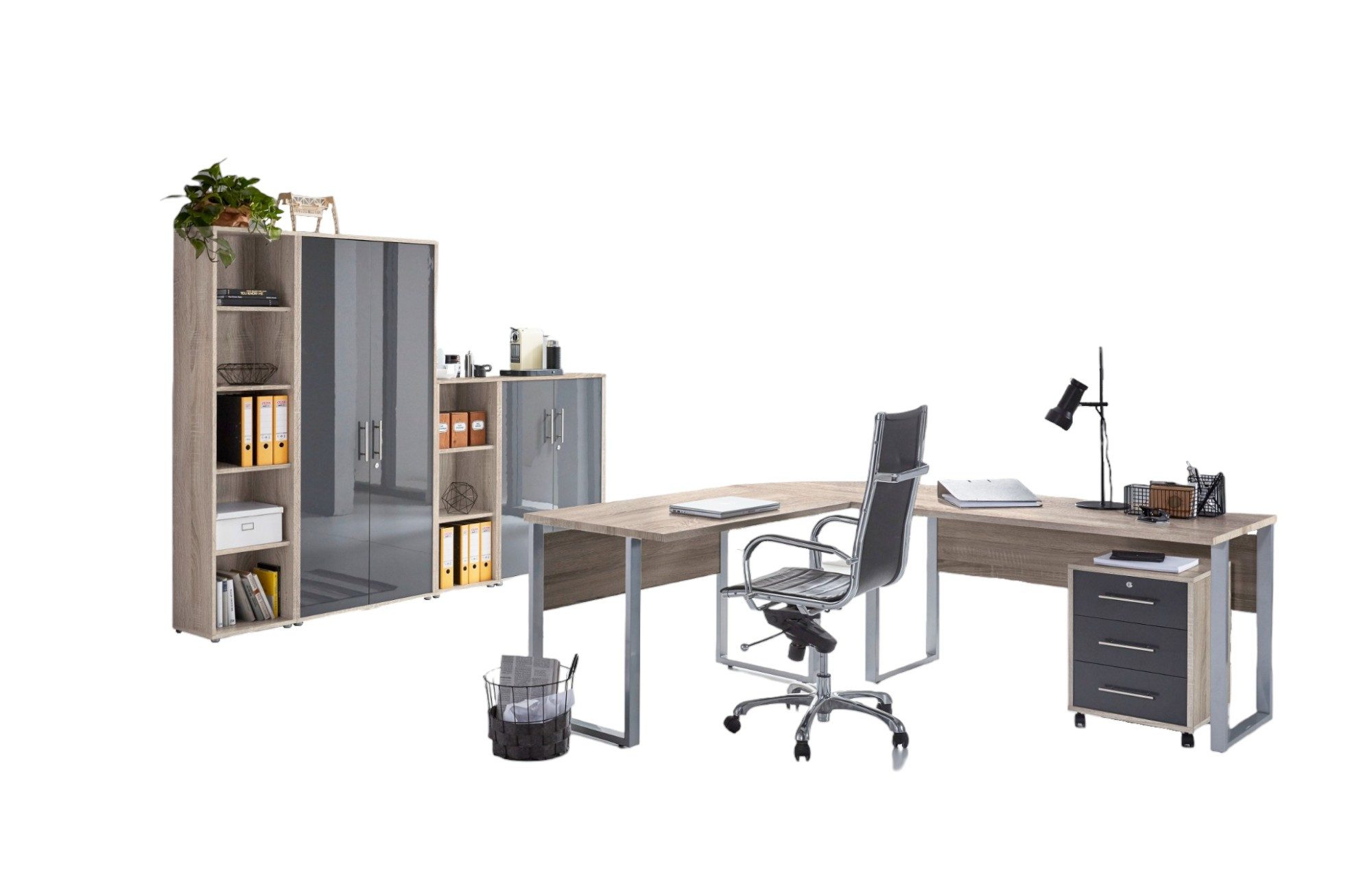 moebel-dich-auf Büromöbel-Set OFFICE EDITION, (abschließbar, 6-tlg., Set 4 günstig online kaufen