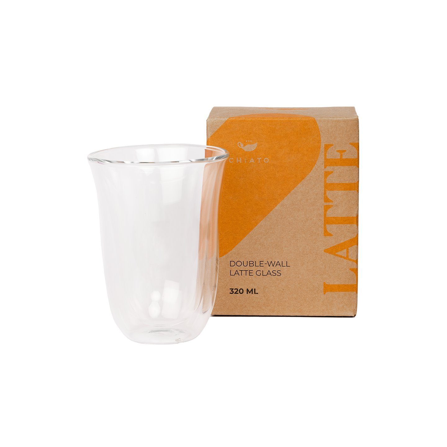 ml, Doppelwandiges 320 Latte-Macchiato-Tasse Glas Chiato Latte-Glas CHiATO,