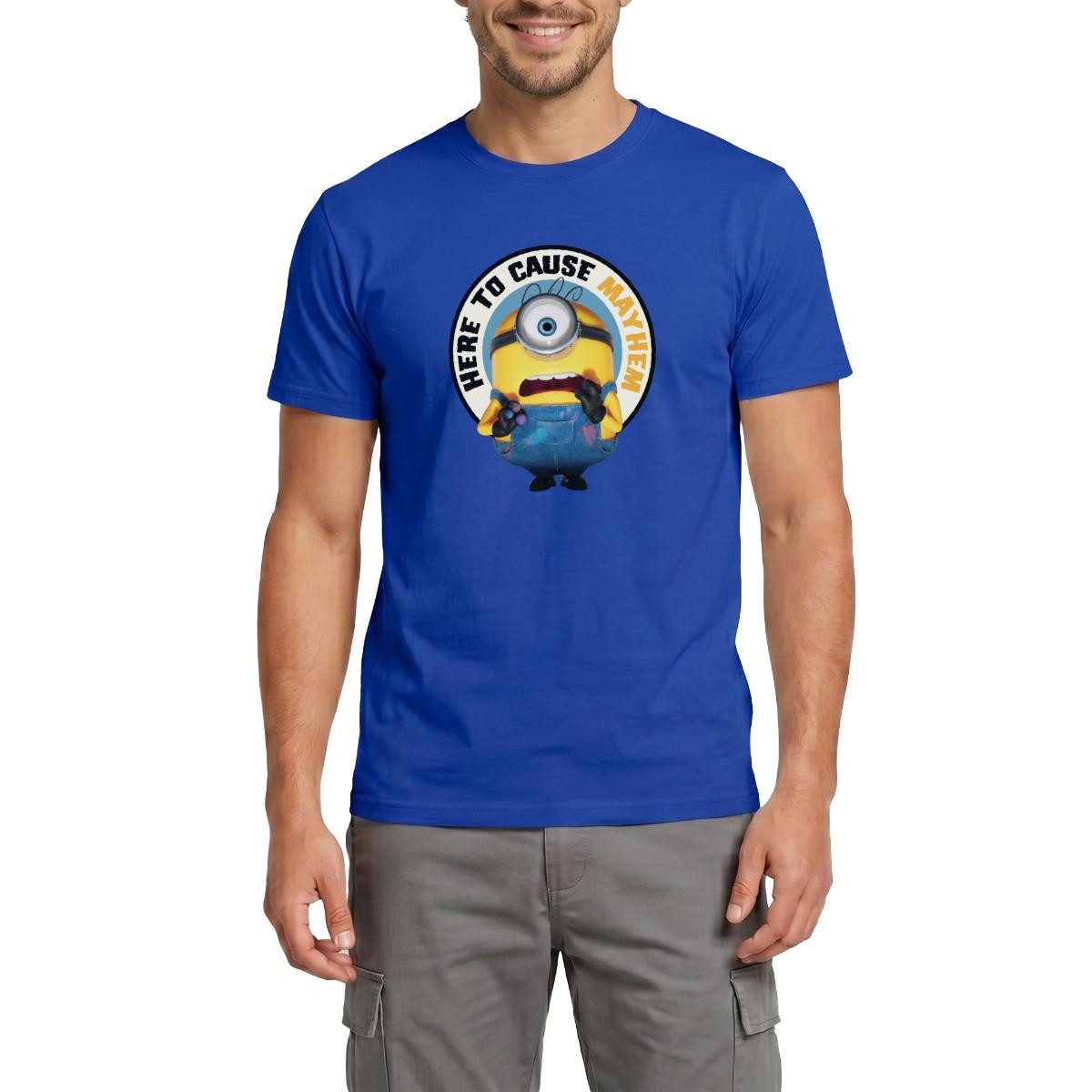 T-Shirt Minions Hier Um Chaos Zu Verursachen Männer T-Shirt