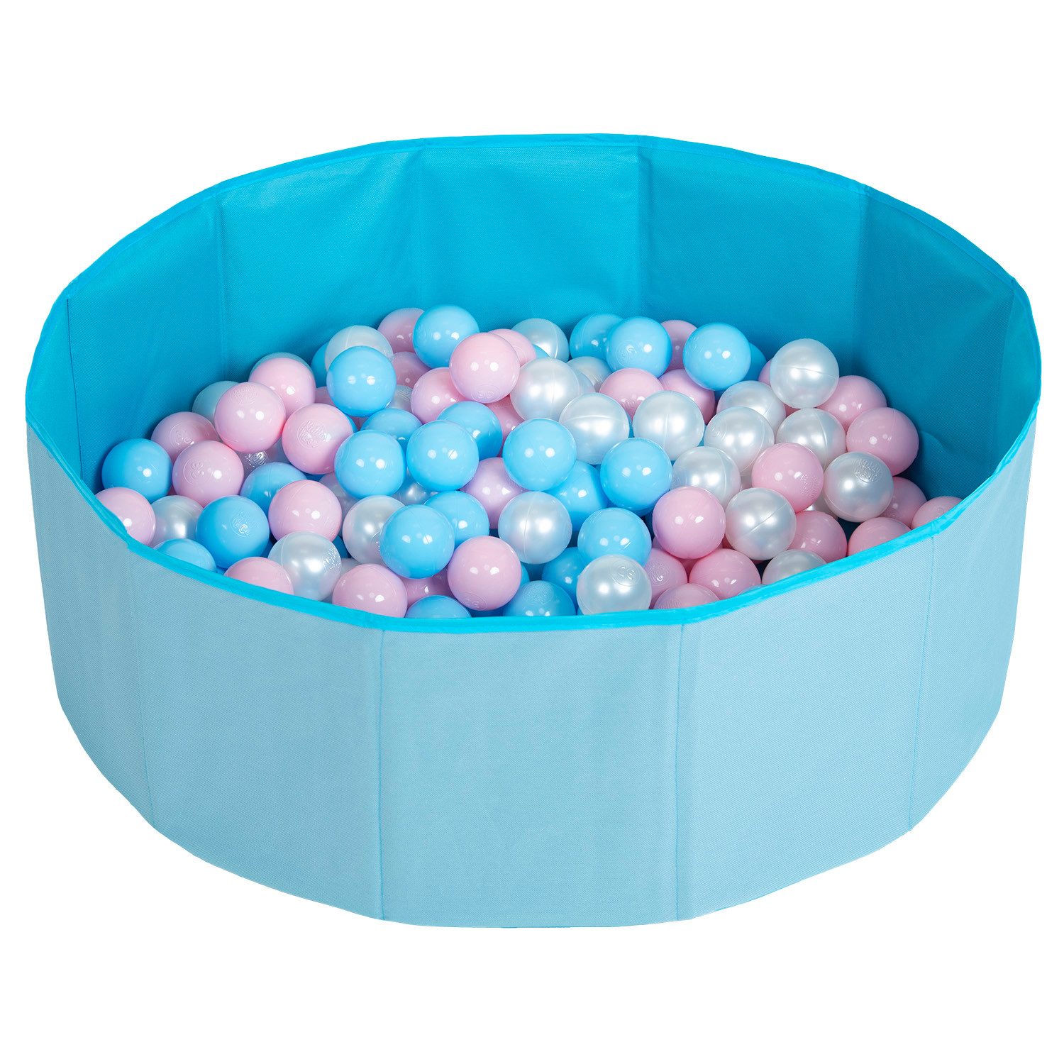 SELONIS Bällebad BS-100X, (Bällepool mit bunten Bällen, 100-tlg., Bällepool mit bunten Bällen), Klappbares Bällebad aus Ortalion