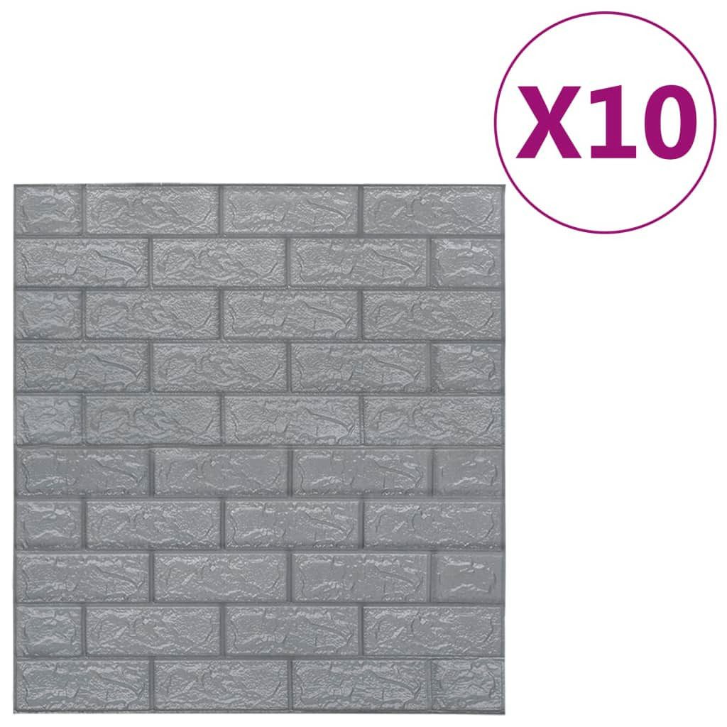 vidaXL Fototapete 3D Tapete Ziegelstein Selbstklebend günstig online kaufen