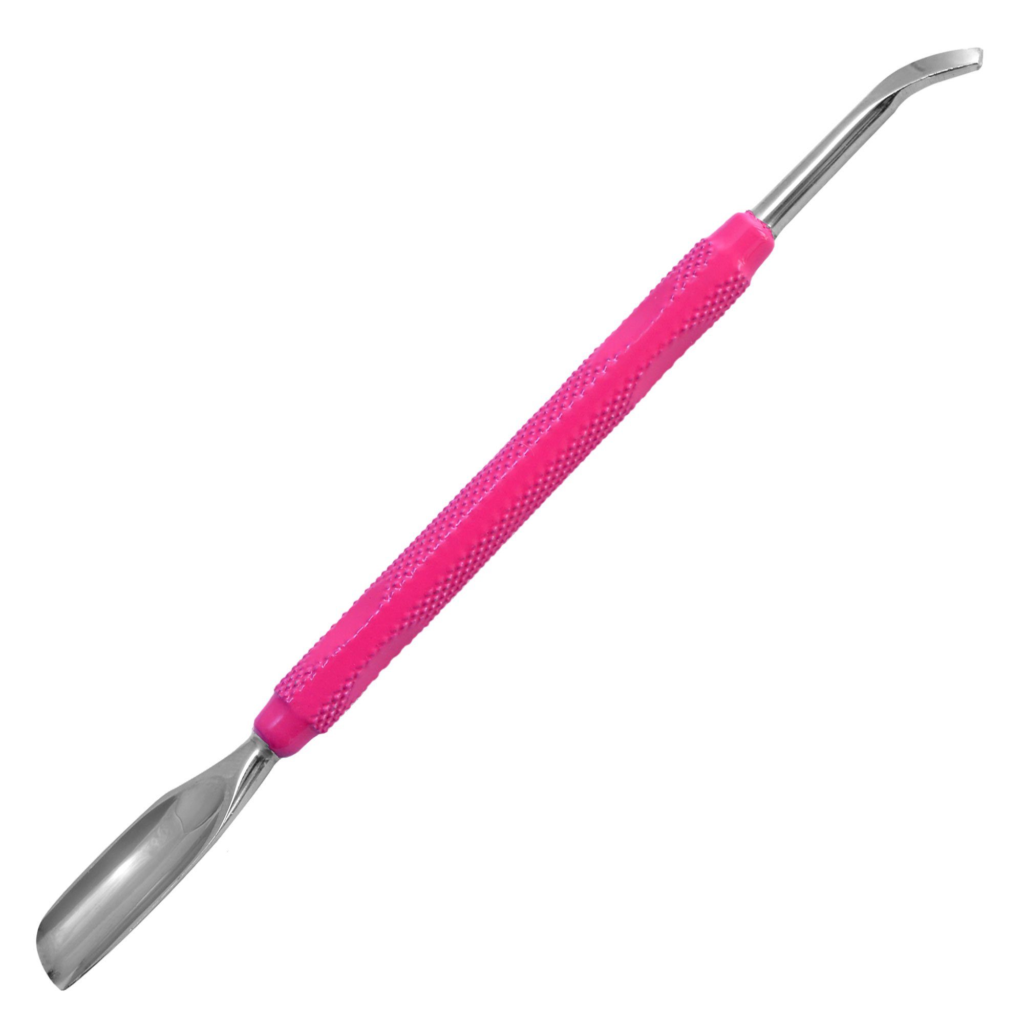 (Pink) Nagelhautschieber und aus mit Edelstahl Pro K-Pro Löffel Pusher - Nagelreiniger