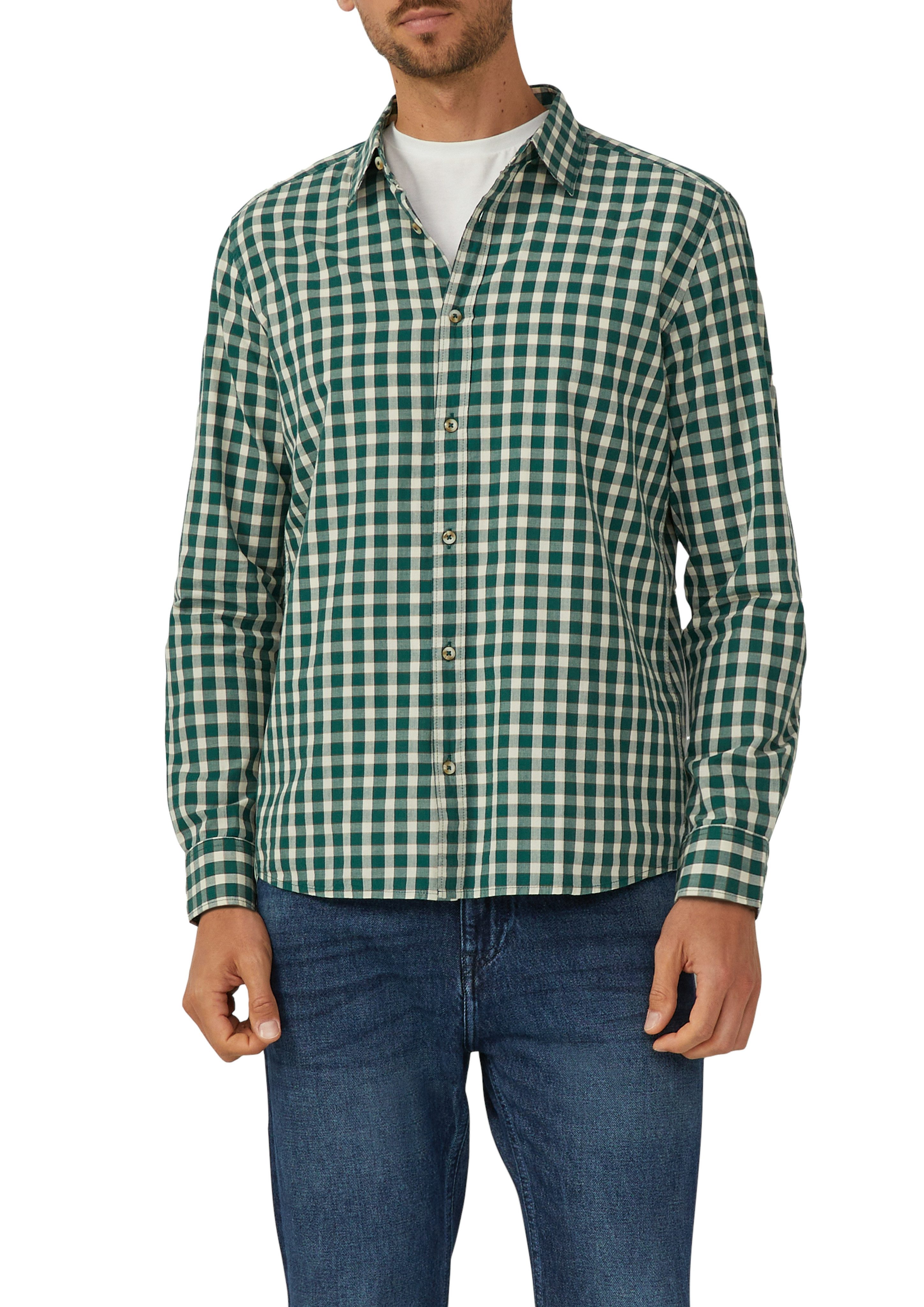 s.Oliver Langarmhemd mit Karo Muster günstig online kaufen