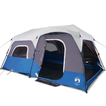 vidaXL Vorzelt Campingzelt mit LED Blau 441x288x217 cm