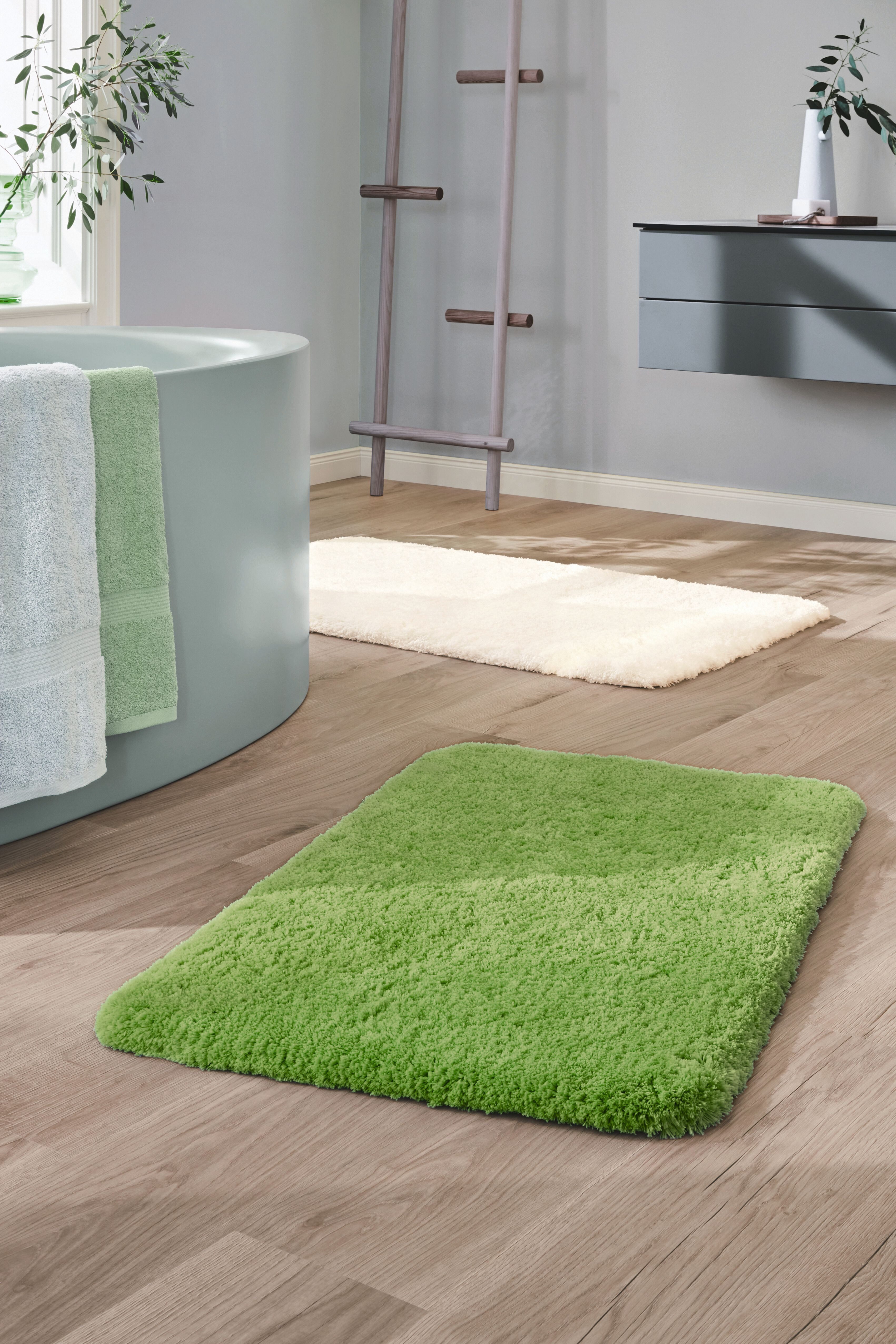 liebling Badematte Superior, rutschhemmend beschichtet, schnell trocknend, strapazierfähig, fußbodenheizungsgeeignet, Polyester, rechteckig, kuschelig weiches Polyester, in vielen verschiedenen Größen und Farben