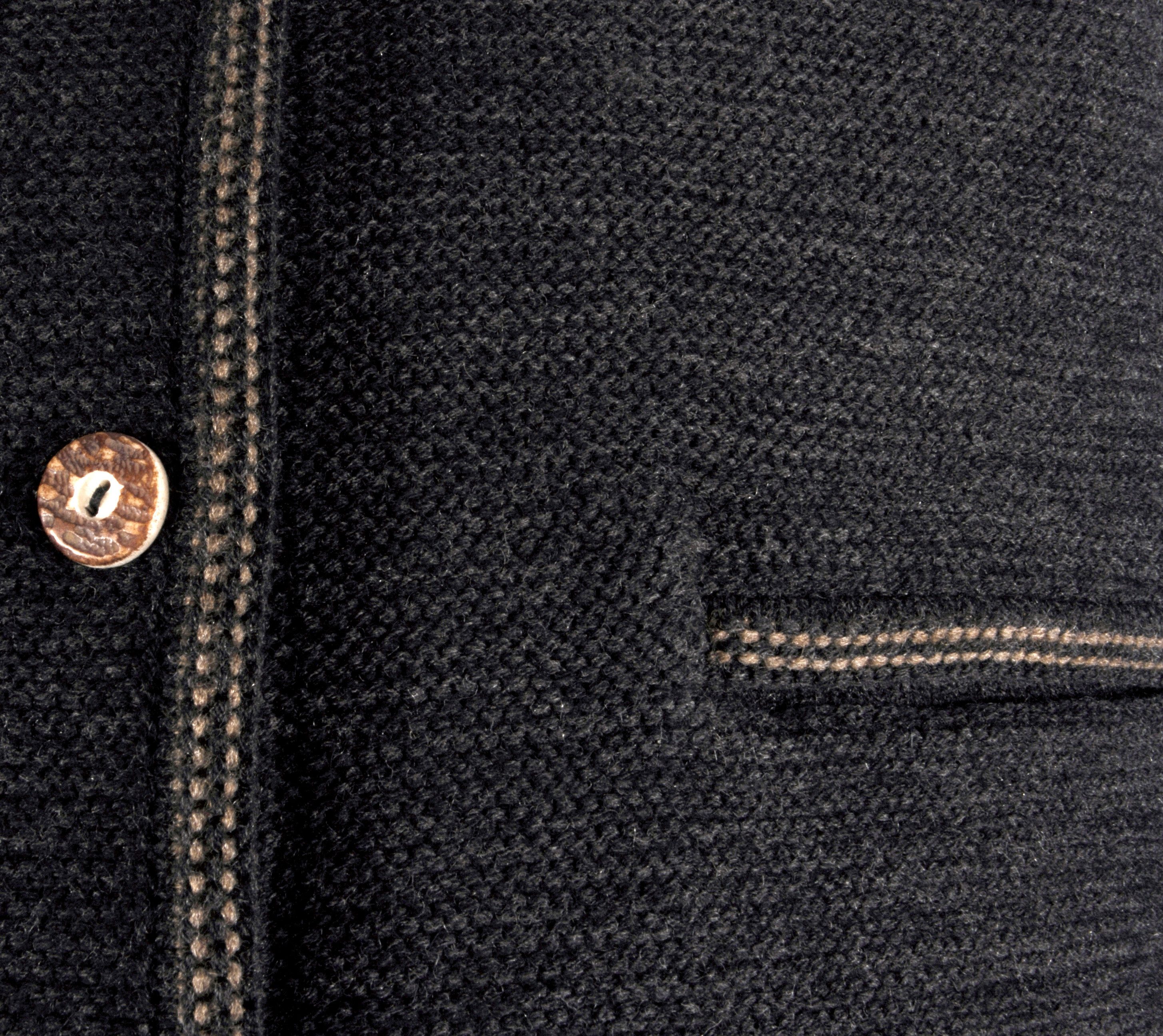 Moschen-Bayern Trachtenstrickjacke Trachtenjacke Herren Trachtenstrickjacke Trachtenjanker Strickjacke mit Knopfleiste