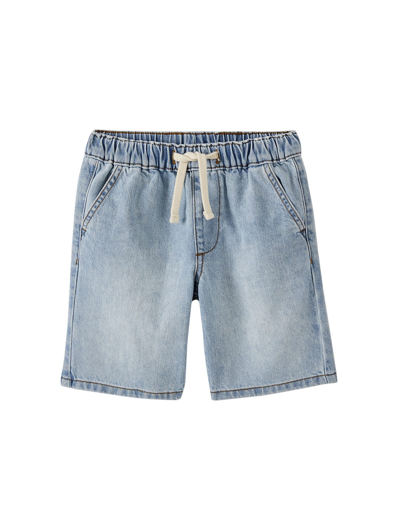 vertbaudet Shorts Jungen Jeans-Shorts mit Dehnbund Bundweite verstellbar