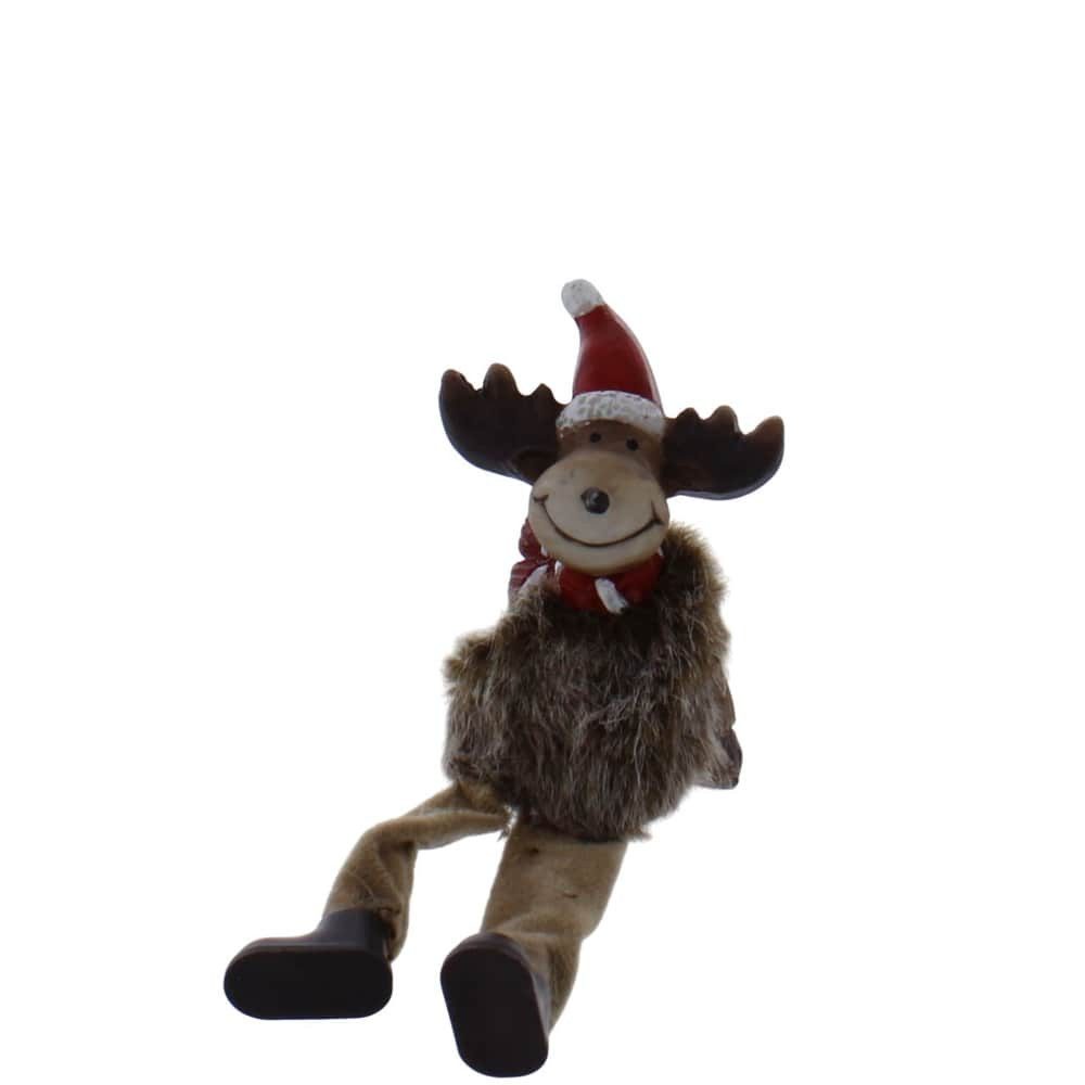 MICA Weihnachtsfigur Kantenhocker Elch - ca. 7 x 5 x 9 cm