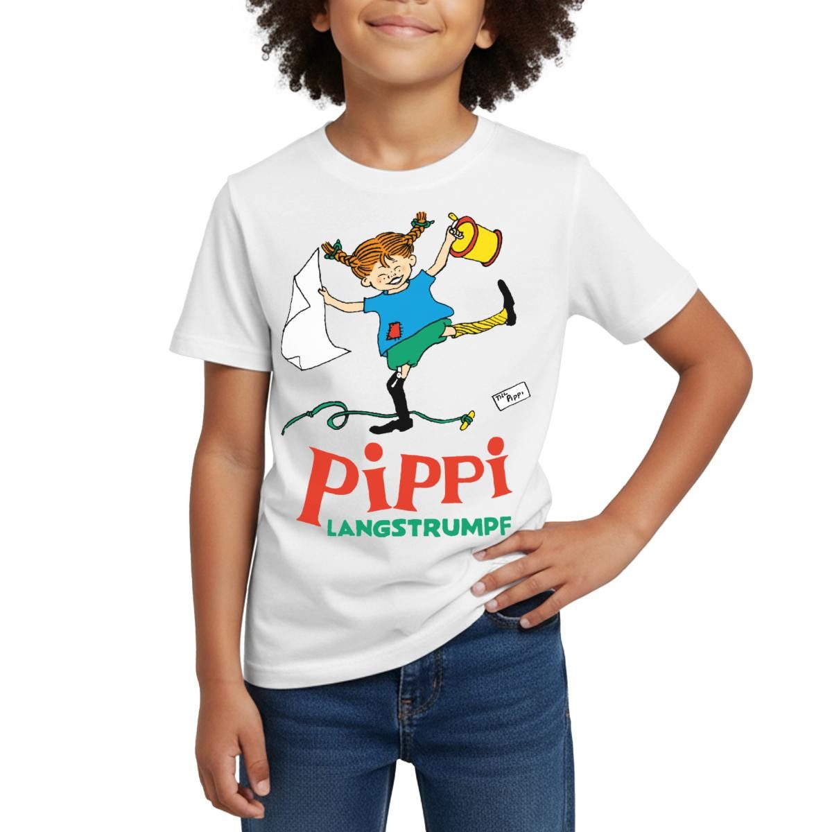 Spreadshirt T-Shirt Pippi Langstrumpf Pippi Hat Spaß Kinder T-Shirt (1-tlg)