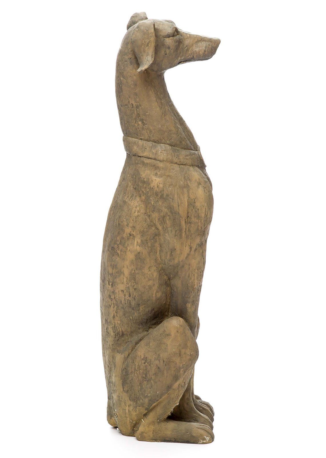 Aubaho Dekoobjekt Skulptur Windhund Hund Greyhound Jagdhund Figur Whippet Haus Antik-Sti