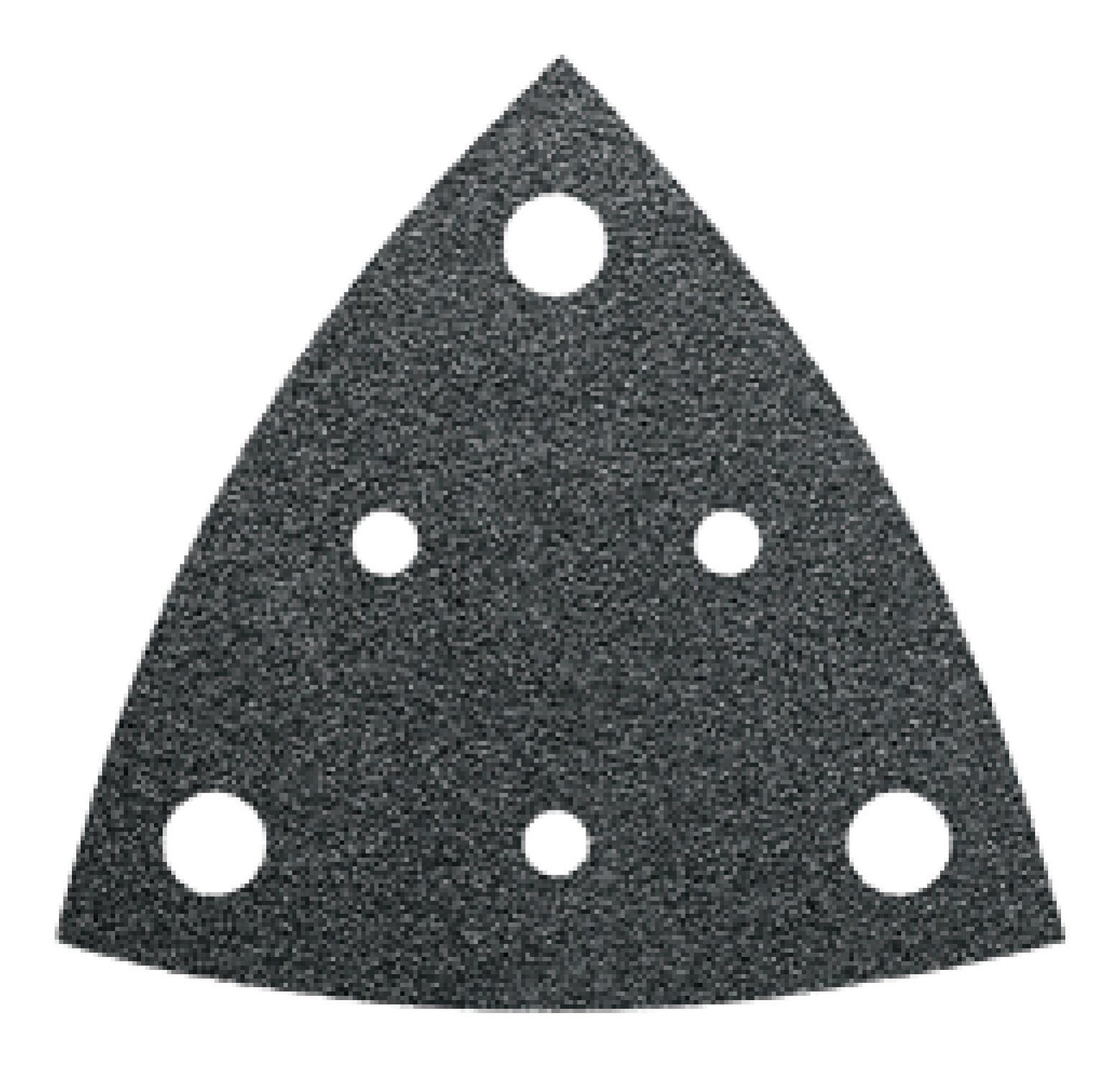 Fein Schleifdreieck, (5 Stück), Dreieck-Schleifblatt gelocht, 80 mm K40 VE à