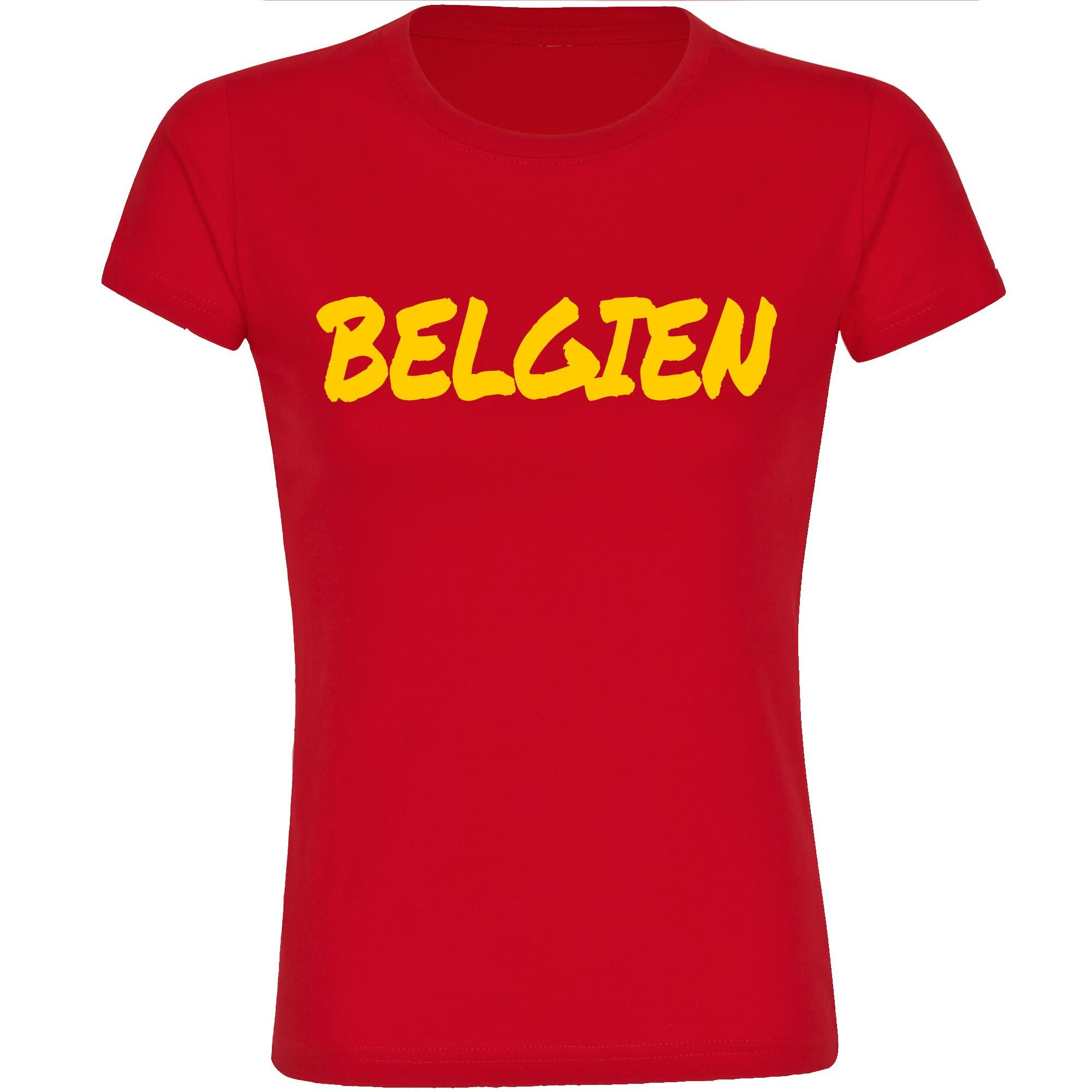 multifanshop T-Shirt Damen Belgien - Textmarker - Frauen
