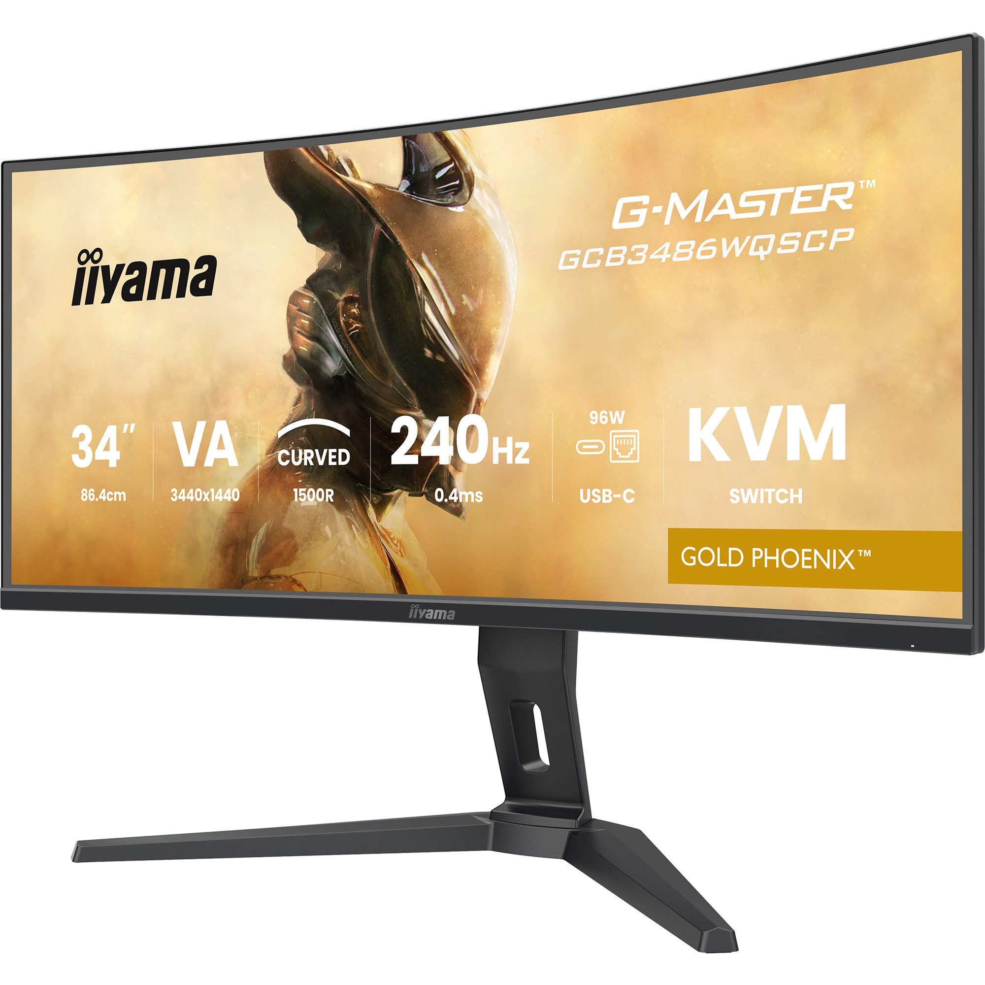 Iiyama iiyama G-Master GCB3486WQSCP-B1 GOLD PHOENIX, TFT-Monitor (3440 x 1440 px)