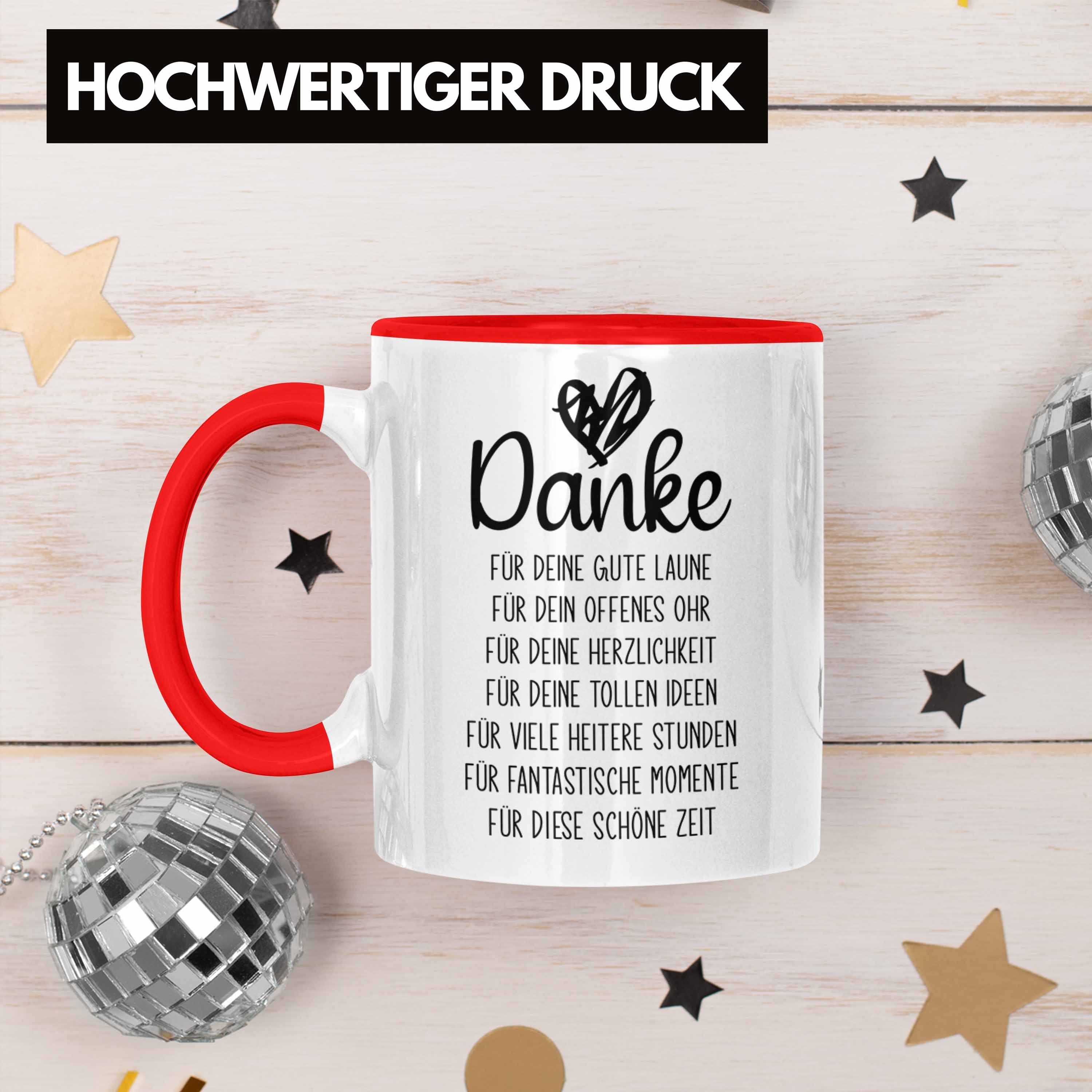 Trendation Tasse Trendation - Dankeschön Tasse Geschenk Danke Sagen Danke für Die Gute