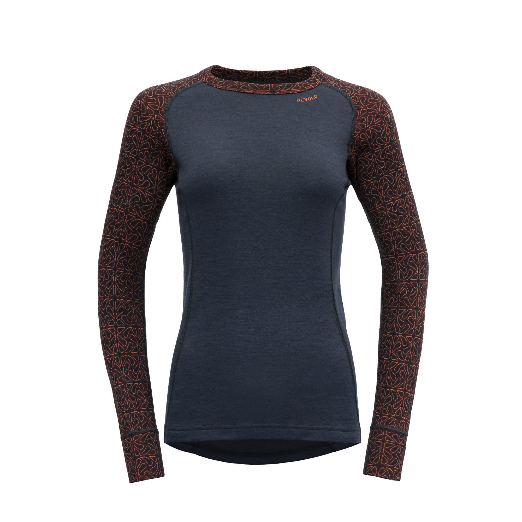 Devold Langarmbluse Devold W Duo Active Merino 210 Shirt Damen Ink