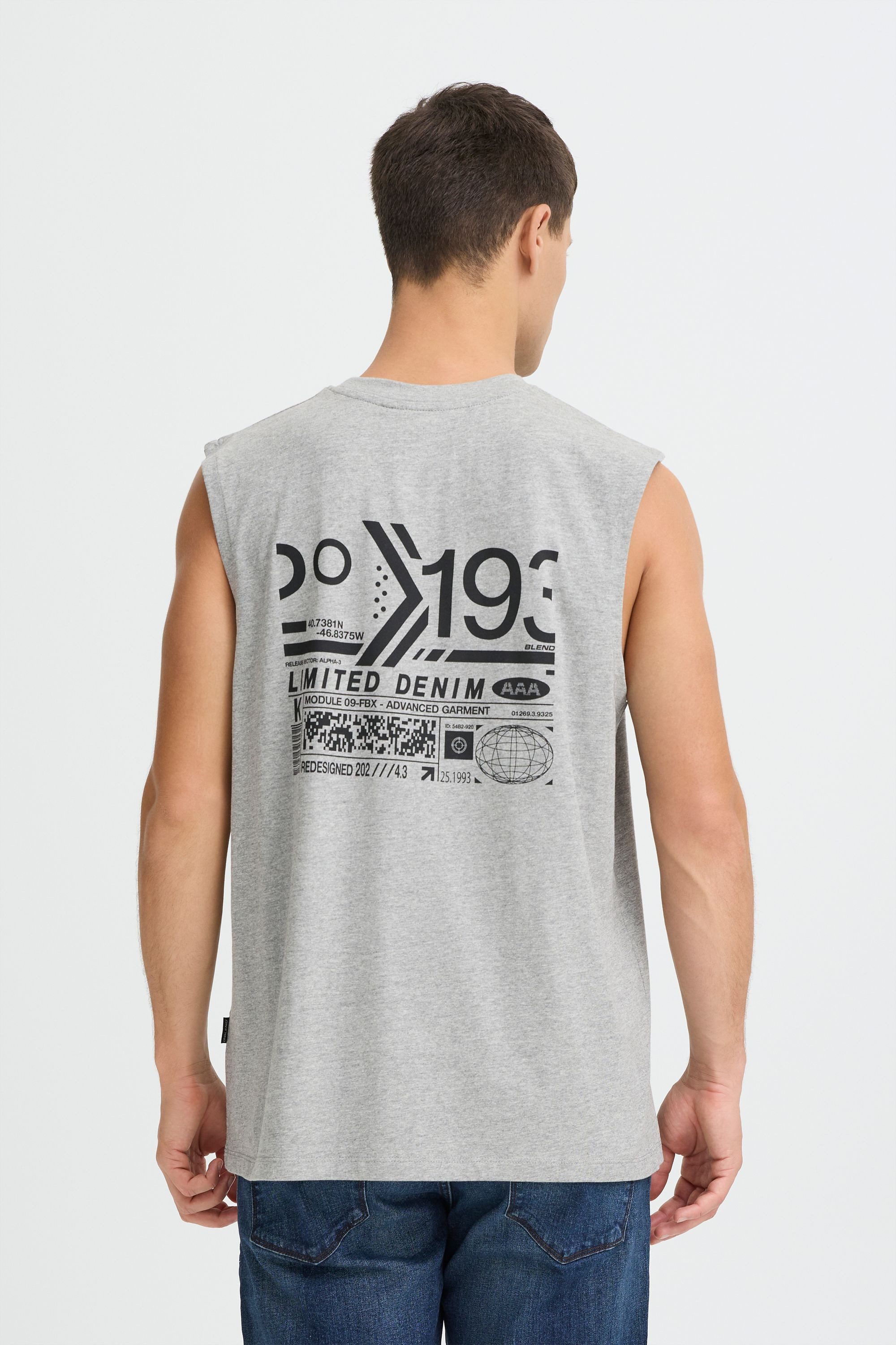 Blend Tanktop BHSteax Lässiges Tanktop mit Backprint – Bild 4 von 5