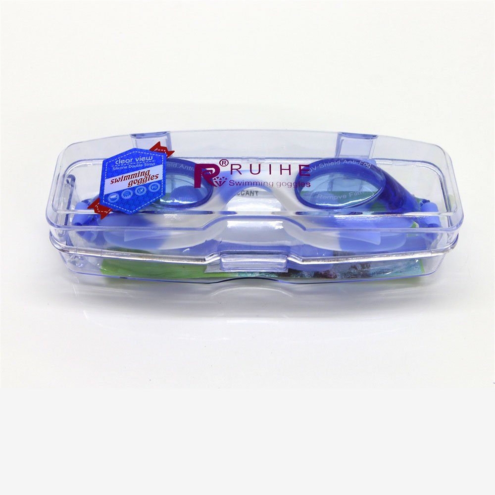 Dsen Schwimmbrille Brillenetui Kinde,Anti-UV-Schwimmbrille, Blau für mit Schwimmbrille