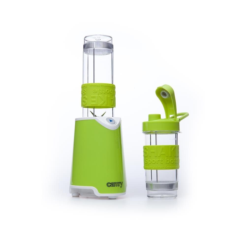 Camry Standmixer CR 4069, 500 W, 600-470ml, Smoothie Maker, mit zwei To-Go-Bechern, Grün