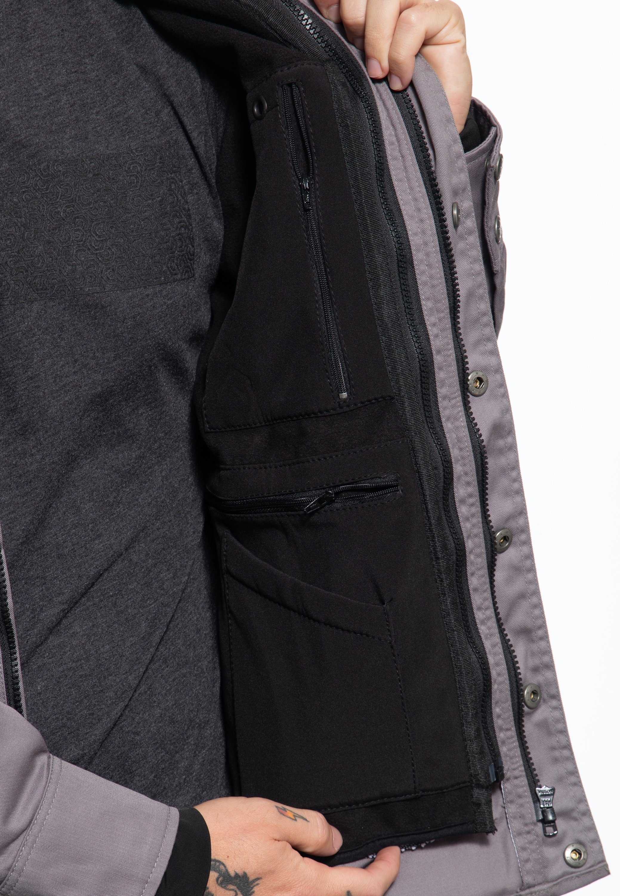 KingKerosin Kurzarmhemd mit separatem Softshell-Futter