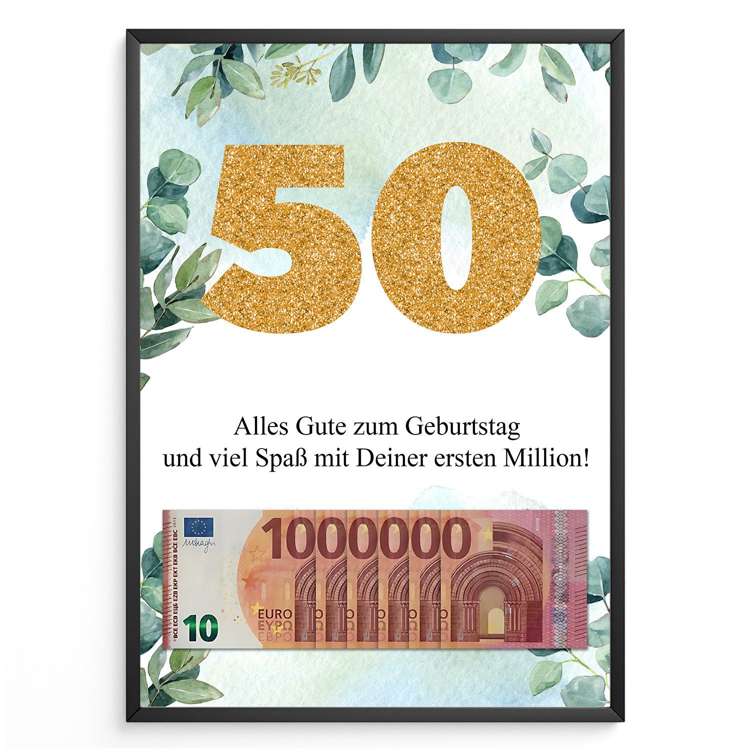 Tigerlino Poster Geldgeschenk Geburtstag Frauen Männer günstig online kaufen