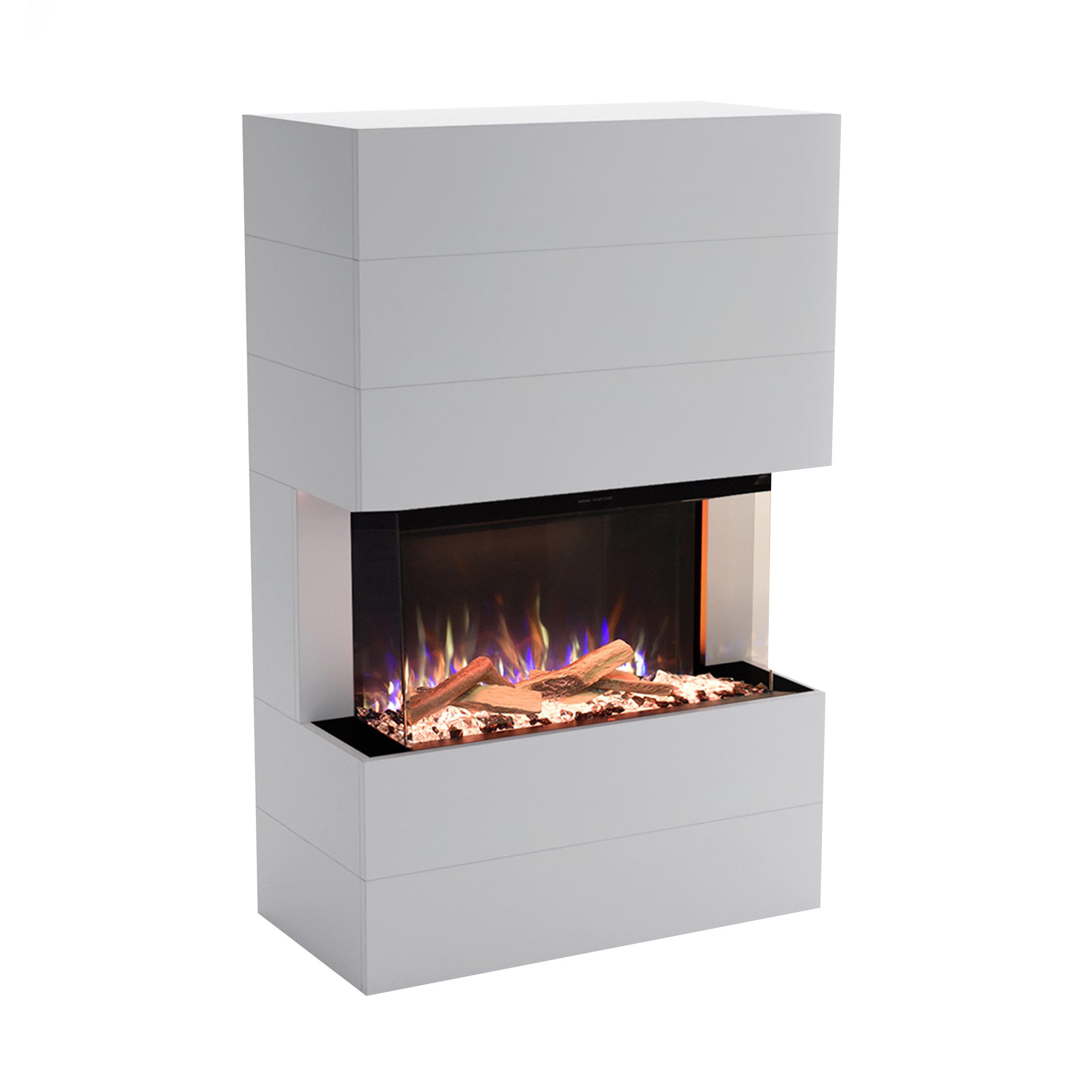 GLOW FIRE Elektrokamin Glow Fire - LED E-Motion 3D - Portia 3 sided